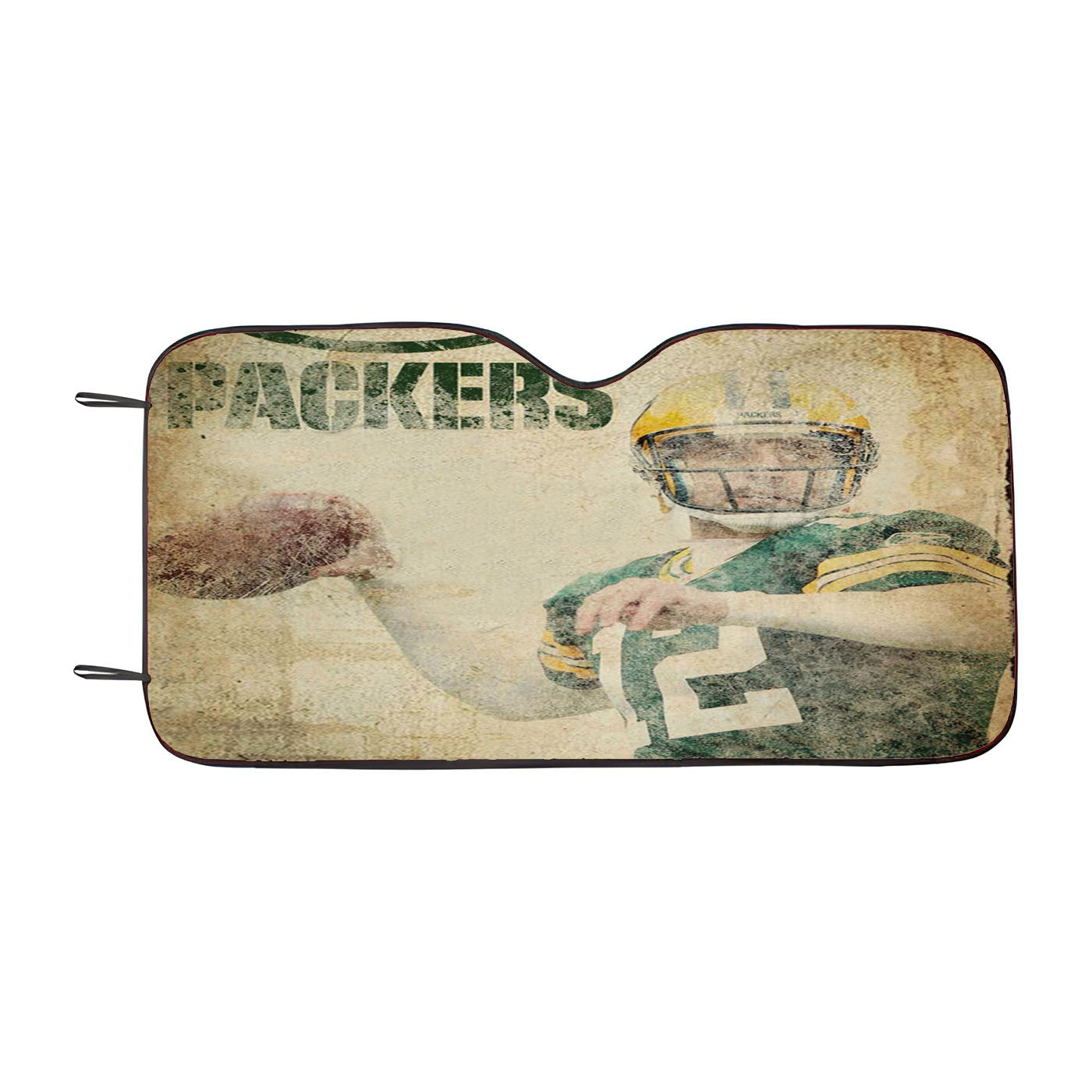 Placa Decorativa Nfl Packers Parede Car Auto Sun Shade Windshield Cover