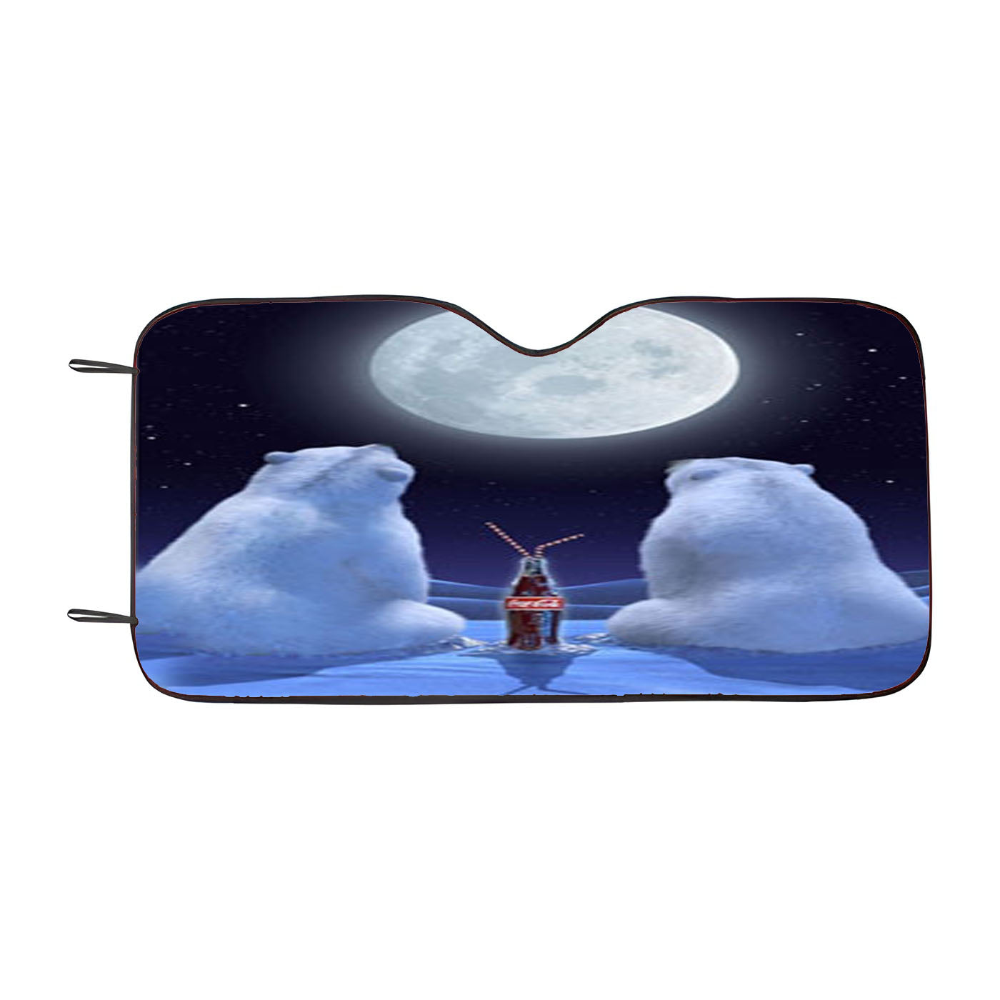 Polar Bears Coca Cola Car Auto Sun Shade Windshield Cover
