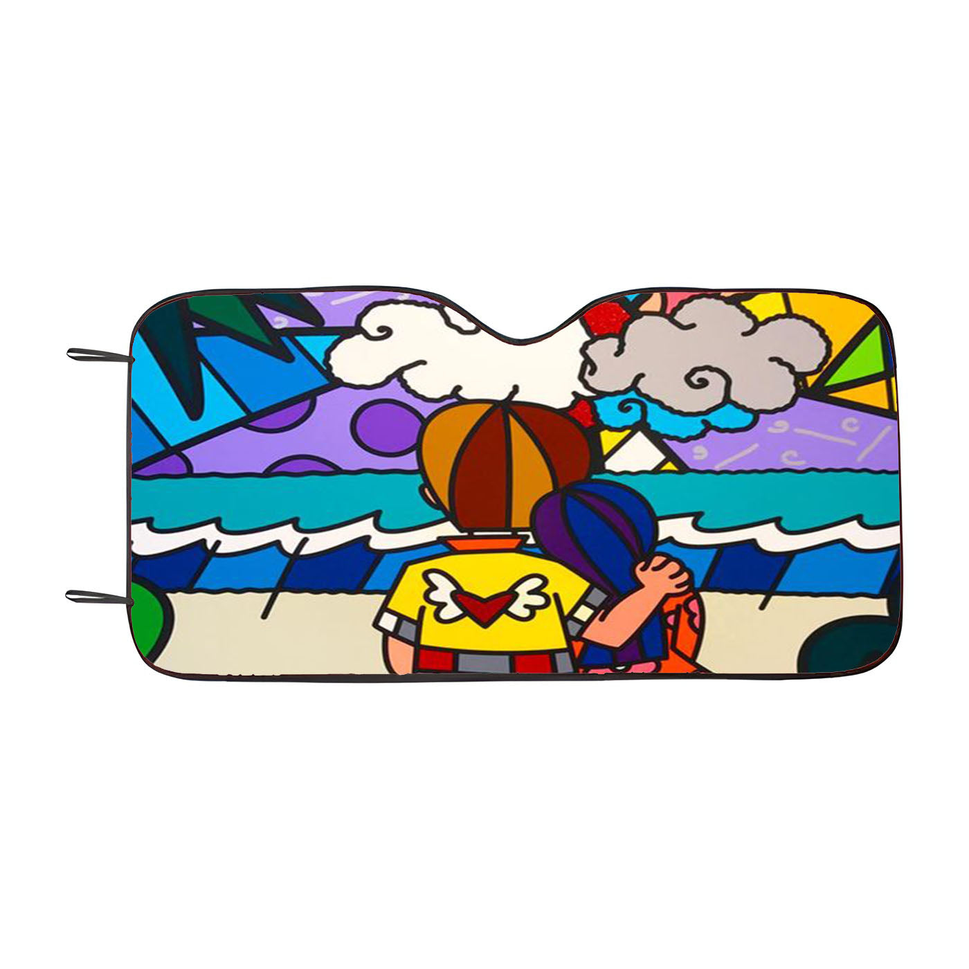 Pop Art Romero Britto Car Auto Sun Shade Windshield Cover