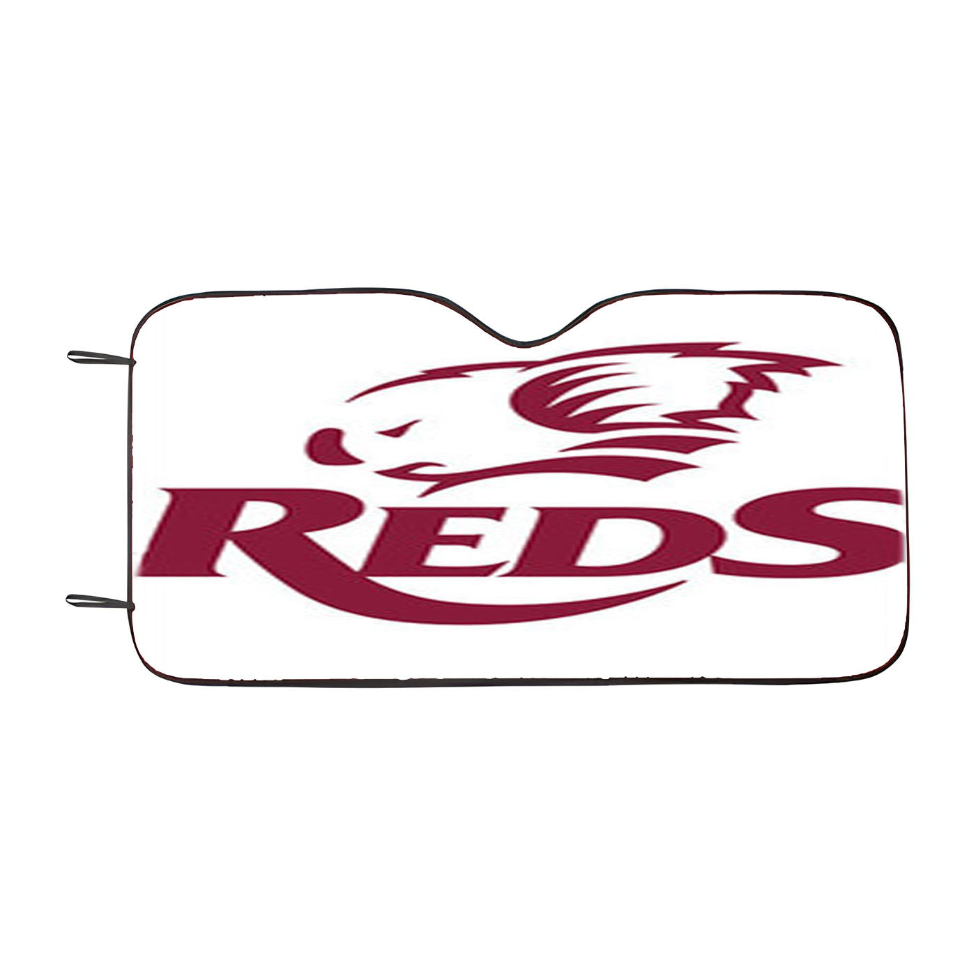 Reds Rugby Logo Car Auto Sun Shade Windshield Cover
