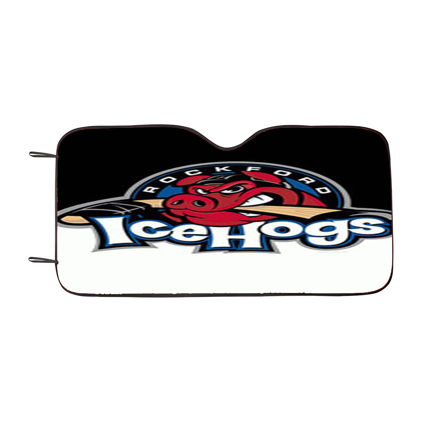 Rockford Ice Hogs Car Auto Sun Shade Windshield Cover