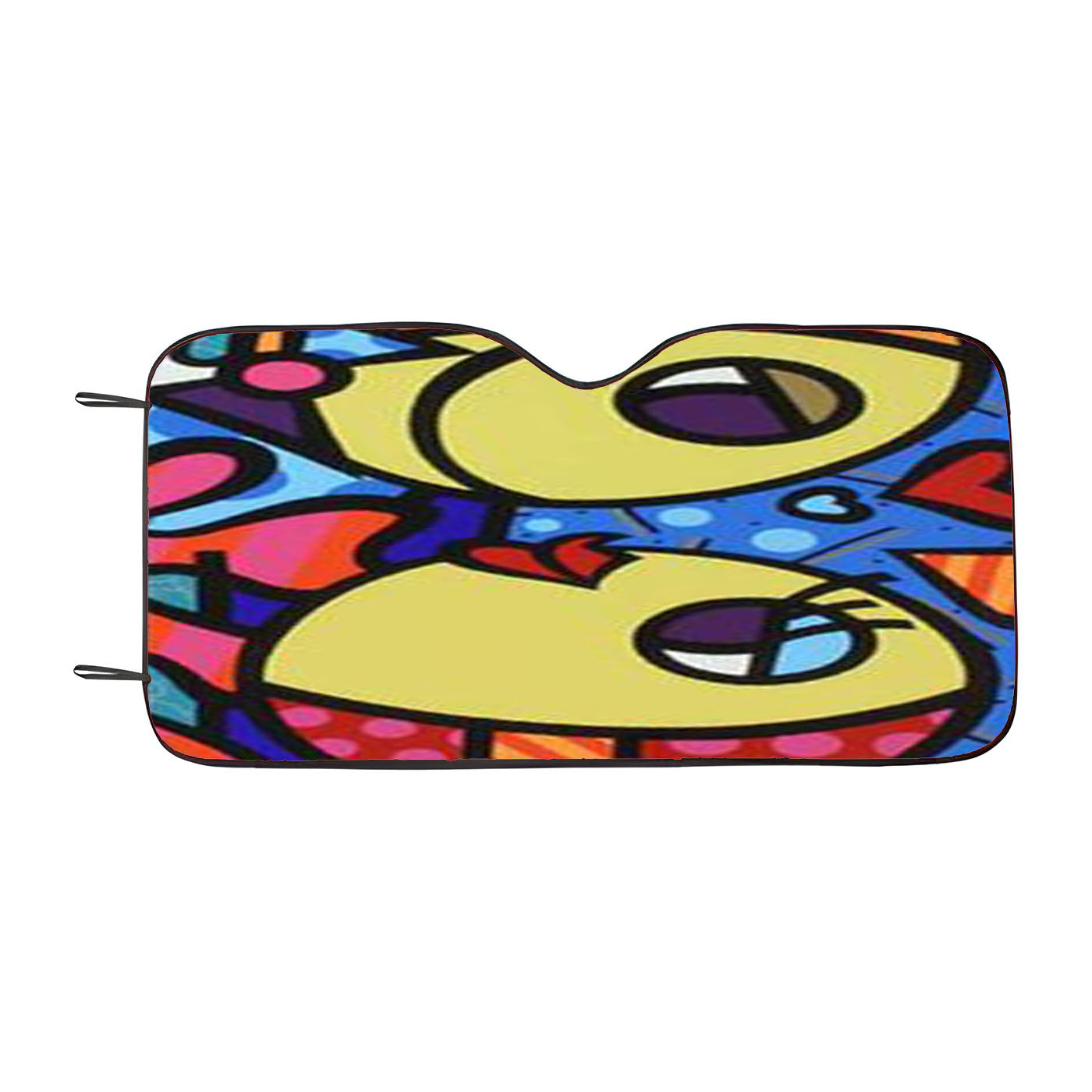 Romero Britto Fish Car Auto Sun Shade Windshield Cover