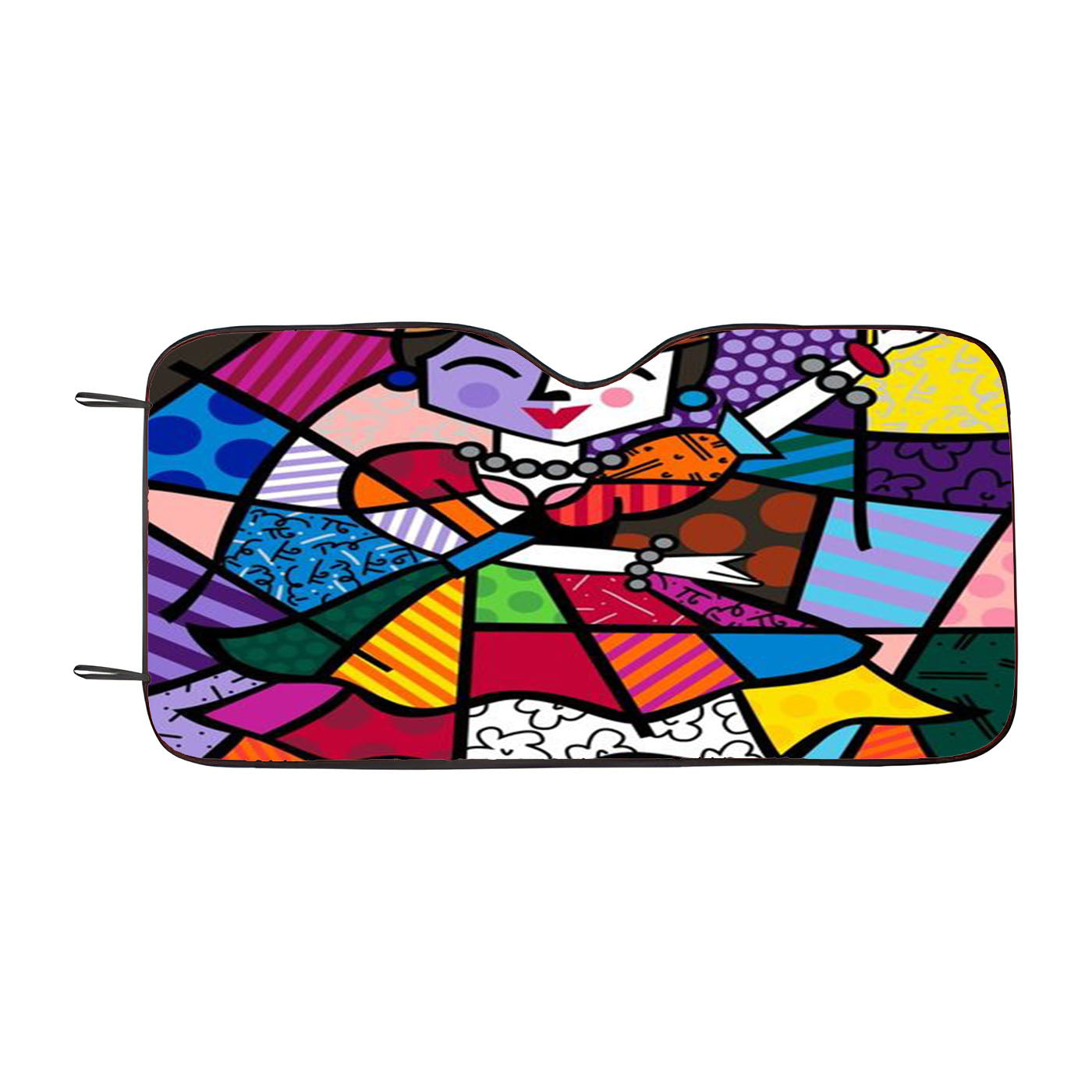Romero Britto Love Car Auto Sun Shade Windshield Cover