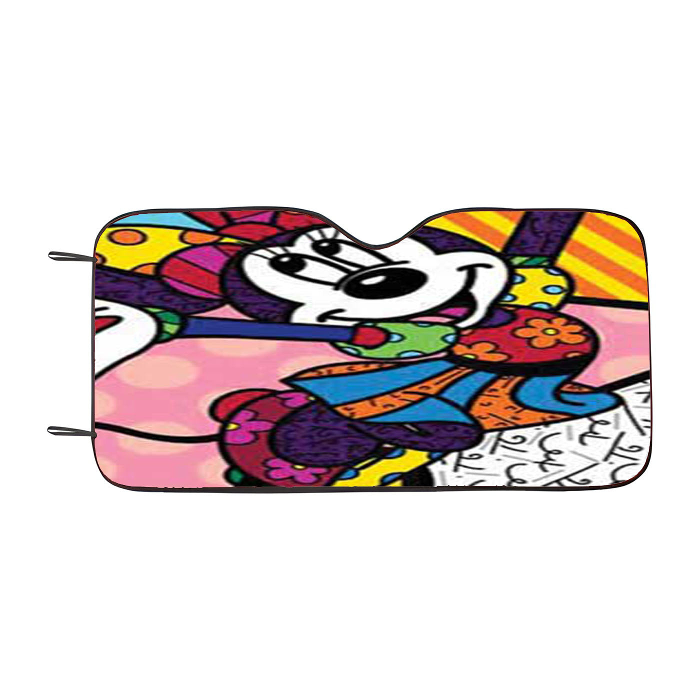Romero Britto Minnie Mouse Car Auto Sun Shade Windshield Cover
