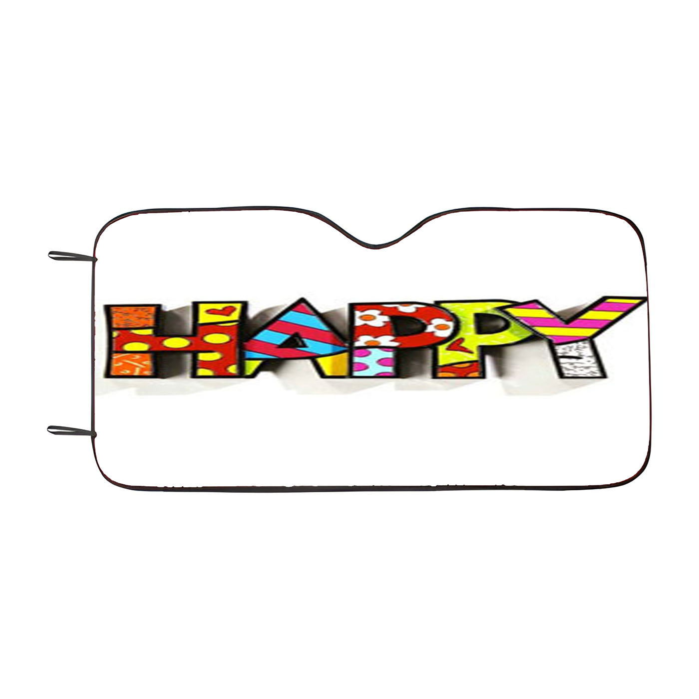 Romero Britto Pop Happy Car Auto Sun Shade Windshield Cover