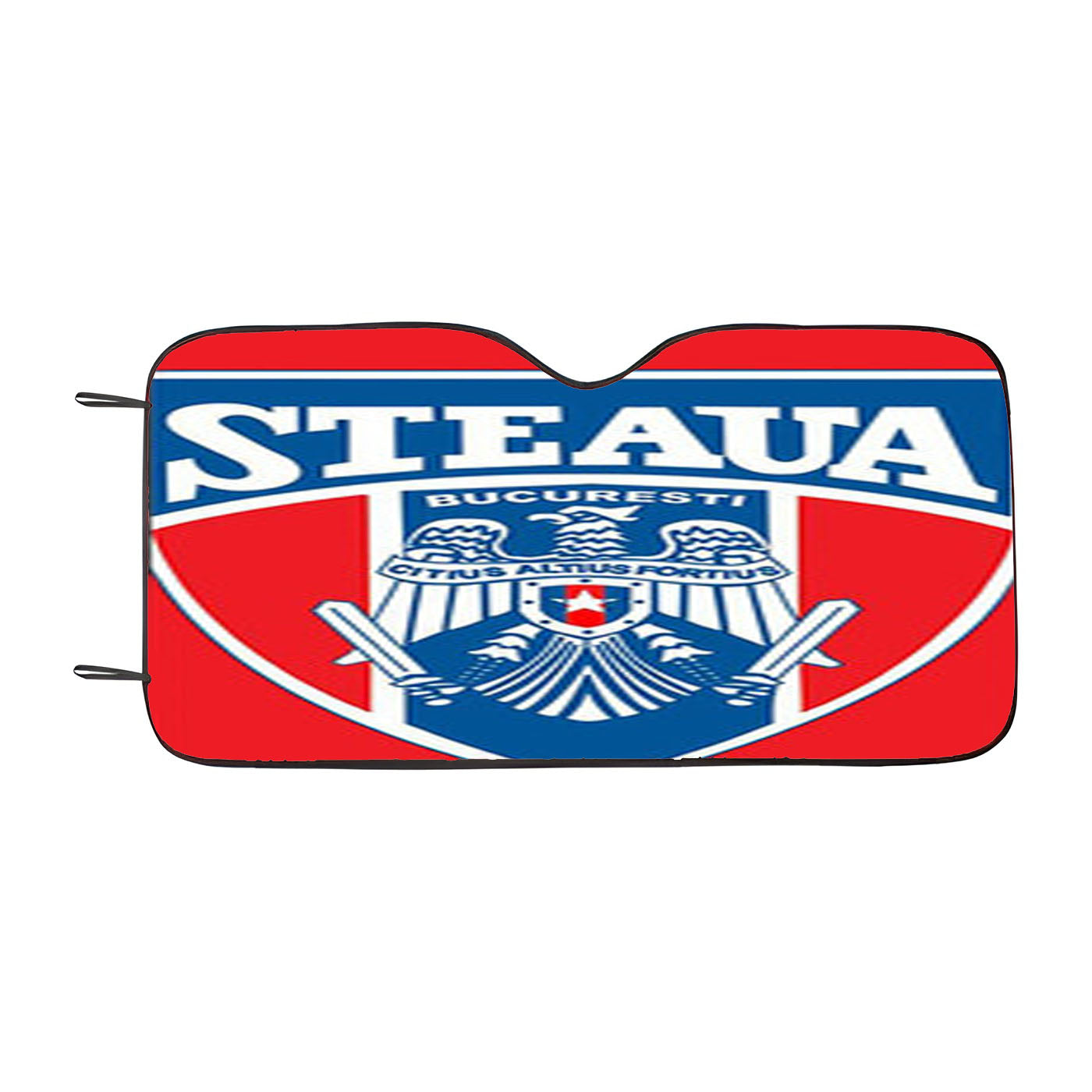 Rugby Steaua Logo Red Car Auto Sun Shade Windshield Cover