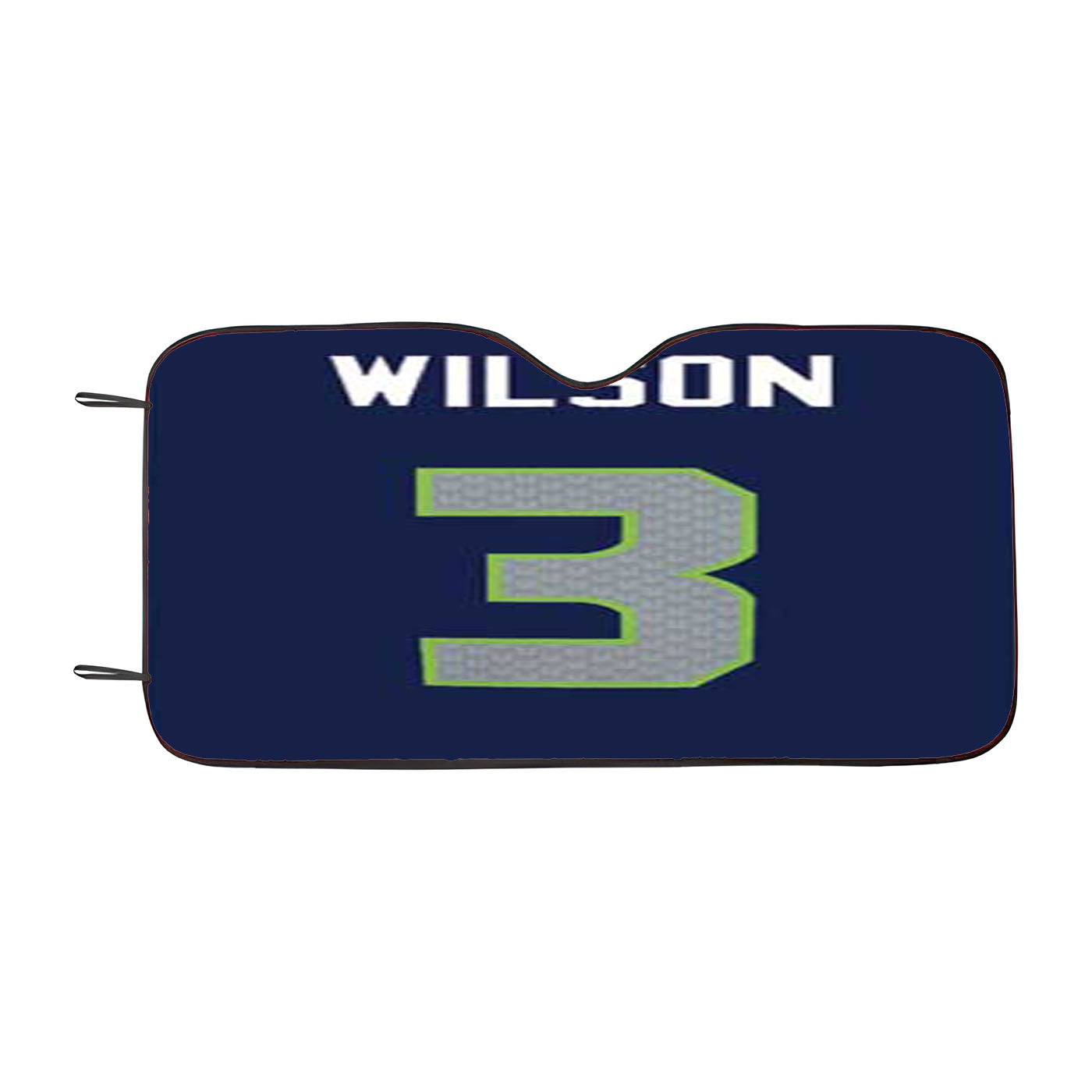 Russell Wilson Jersey Design Car Auto Sun Shade Windshield Cover