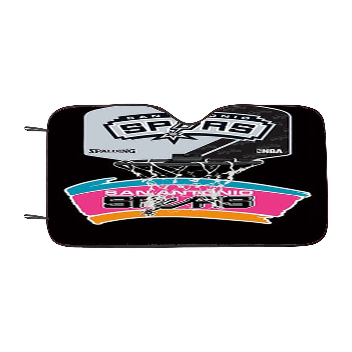 San Antonio Spurs 2 Car Auto Sun Shade Windshield Cover