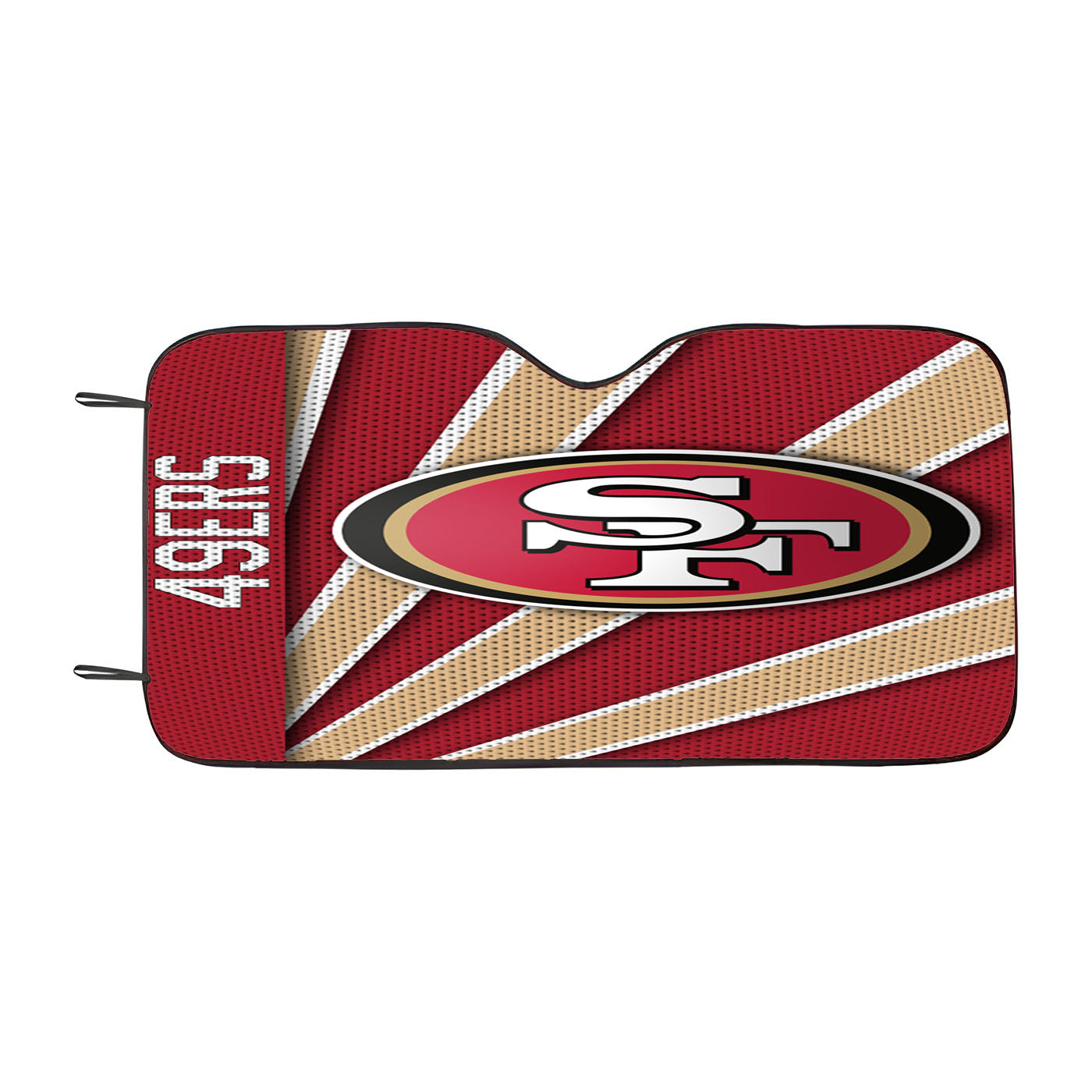 San Francisco 49Ers Stripe Wallpaper Car Auto Sun Shade Windshield Cover