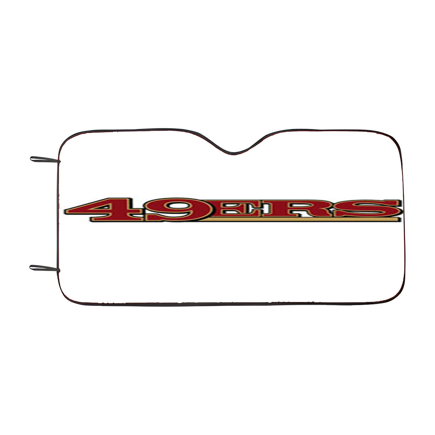 San Francisco 49Ers Text Car Auto Sun Shade Windshield Cover