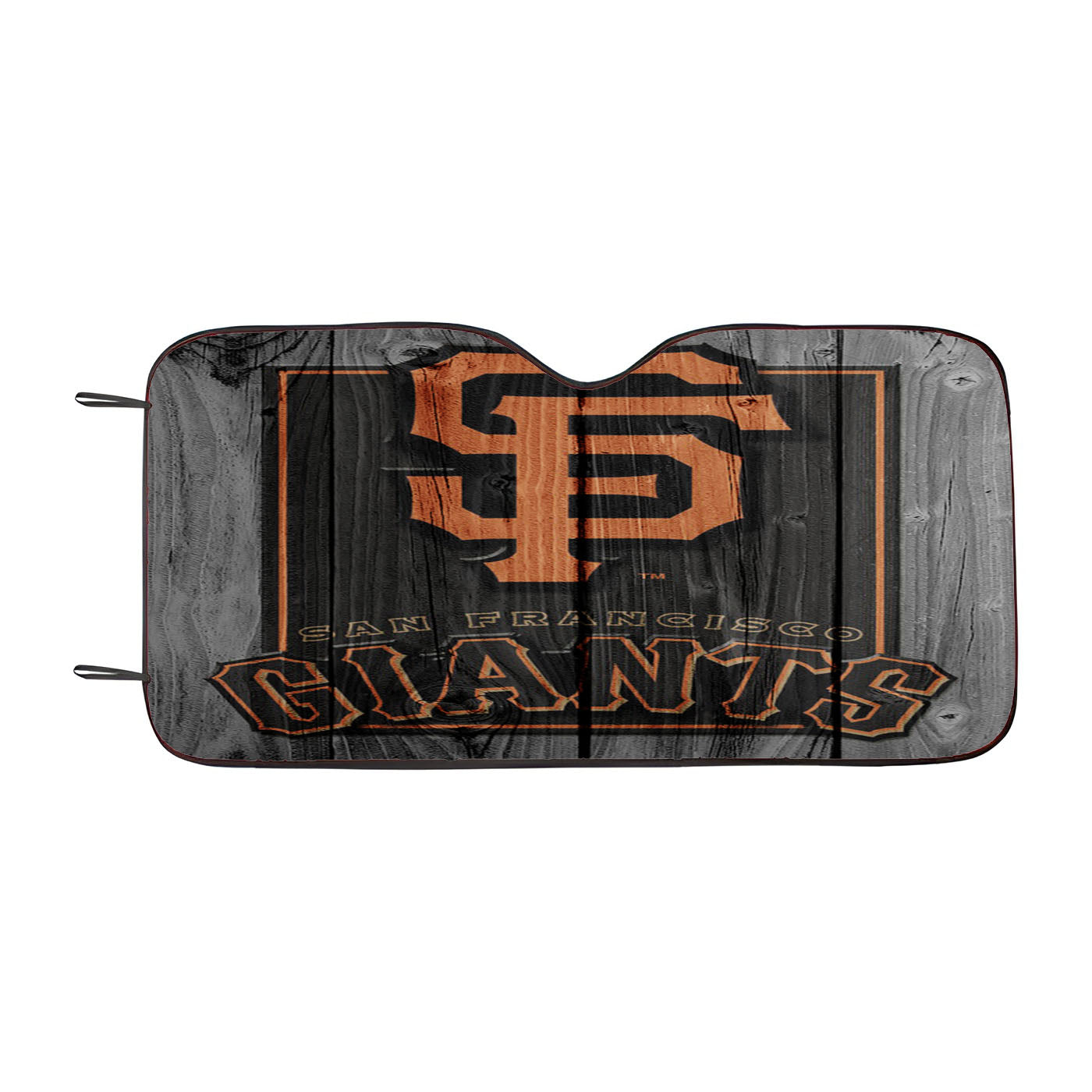 San Francisco Giants Logo Dark Wood Car Auto Sun Shade Windshield Cover