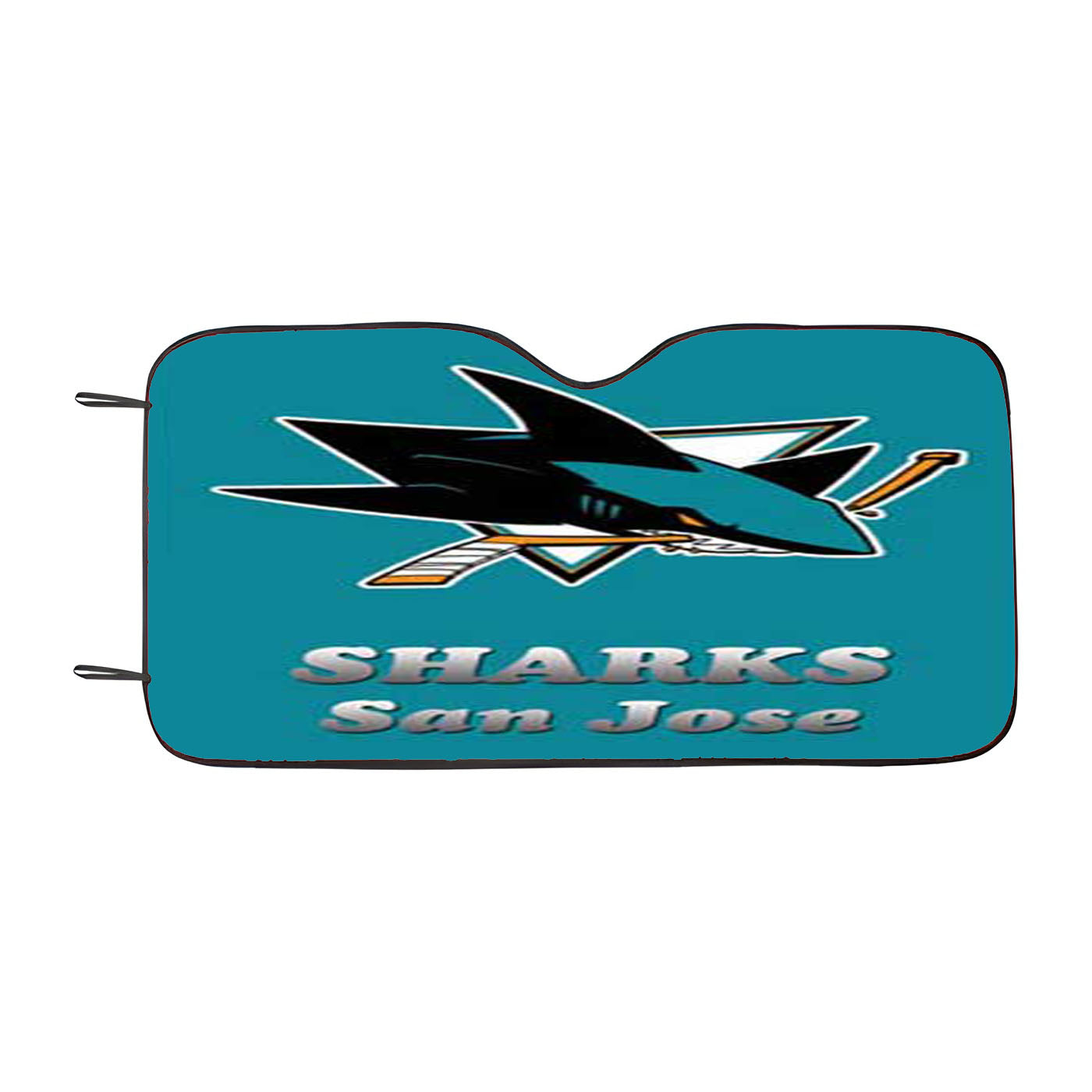 San Jose Sharks Logo Aqua Car Auto Sun Shade Windshield Cover