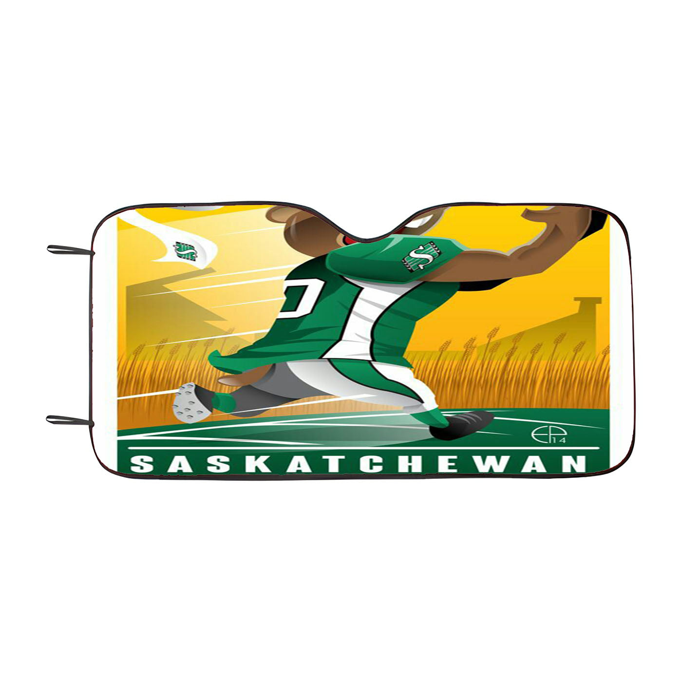 Saskatchewan Roughriders Car Auto Sun Shade Windshield Cover