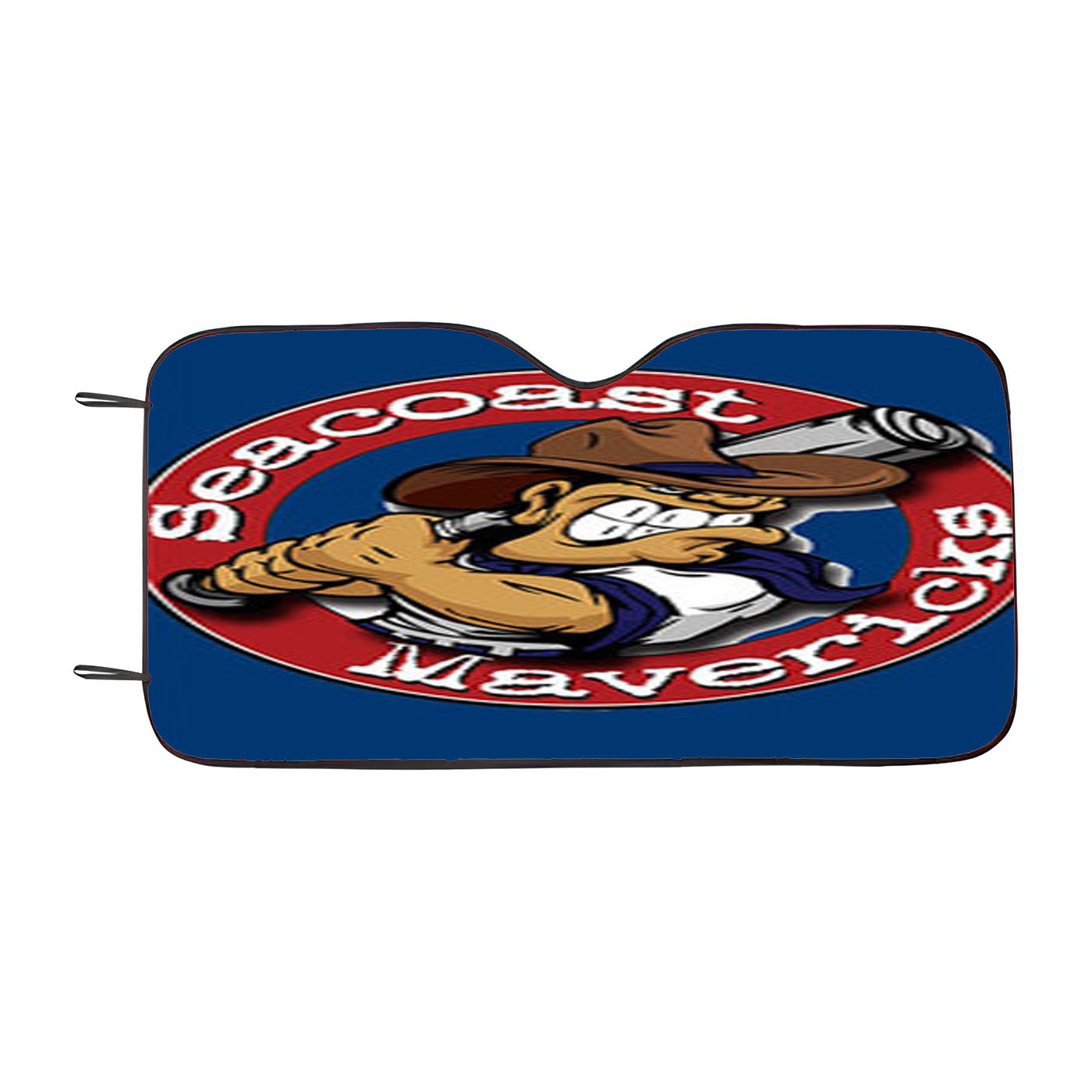 Seacoast Mavericks Baseball Logo Car Auto Sun Shade Windshield Cover