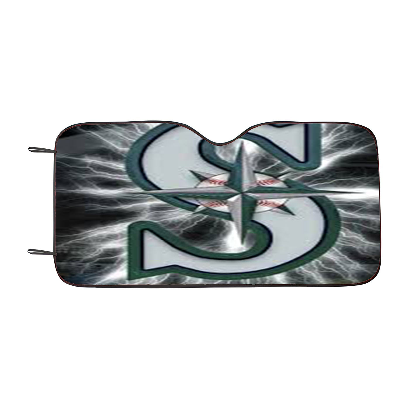 Seattle Mariners Mlb Logo Car Auto Sun Shade Windshield Cover