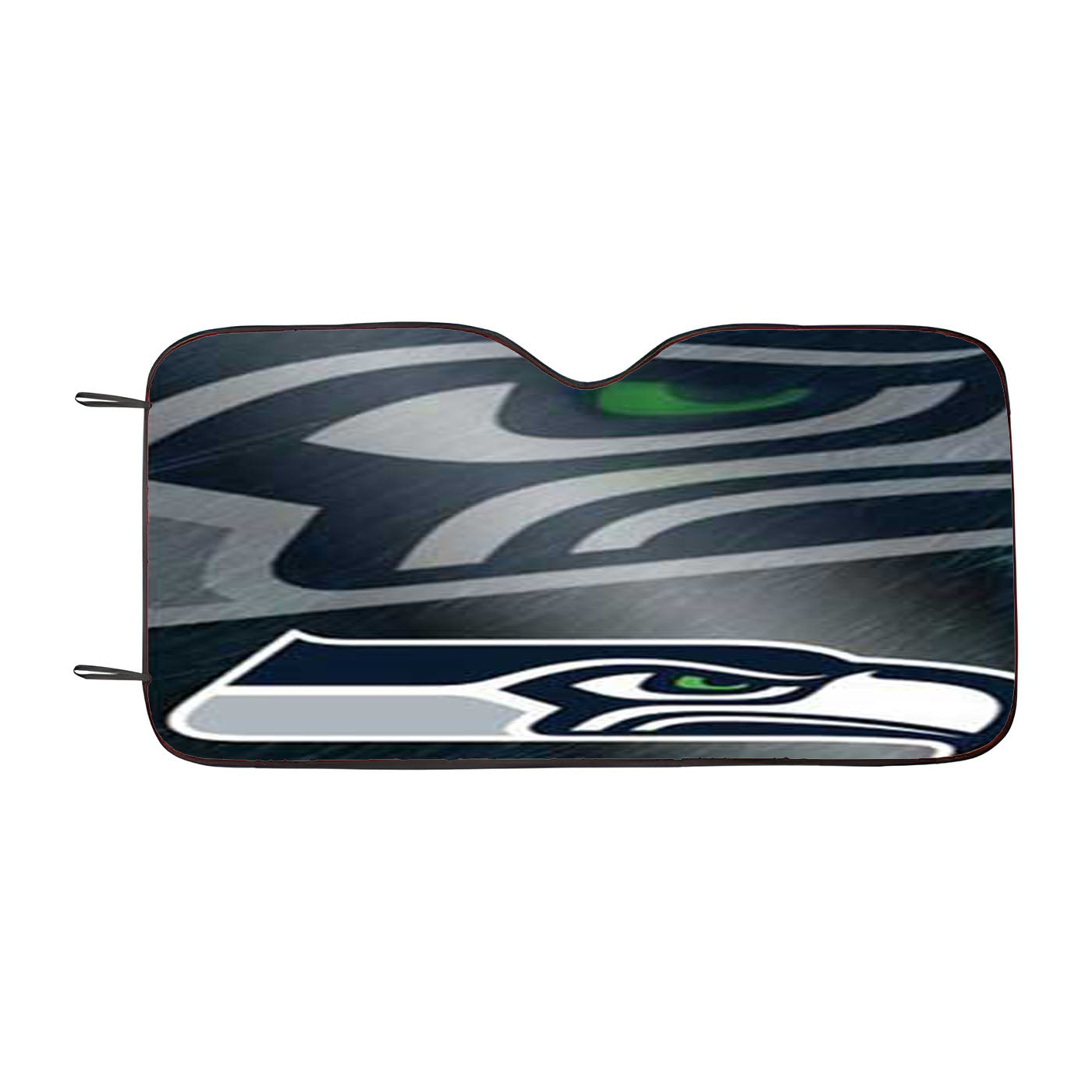 Seattle Seahawks Diagonal Blur Car Auto Sun Shade Windshield Cover