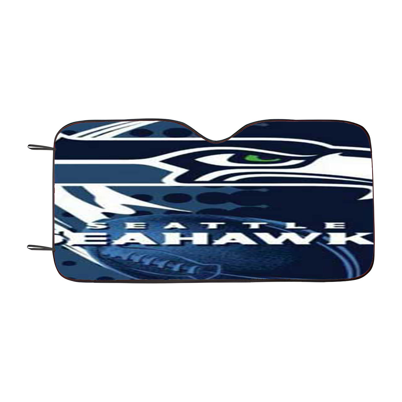 Seattle Seahawks Over Dots Car Auto Sun Shade Windshield Cover