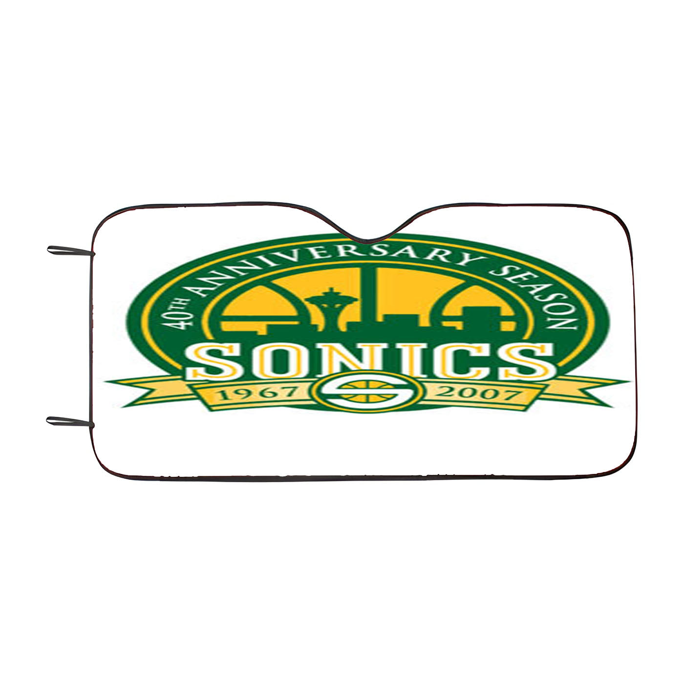 Seattle Sonics 40Th Car Auto Sun Shade Windshield Cover