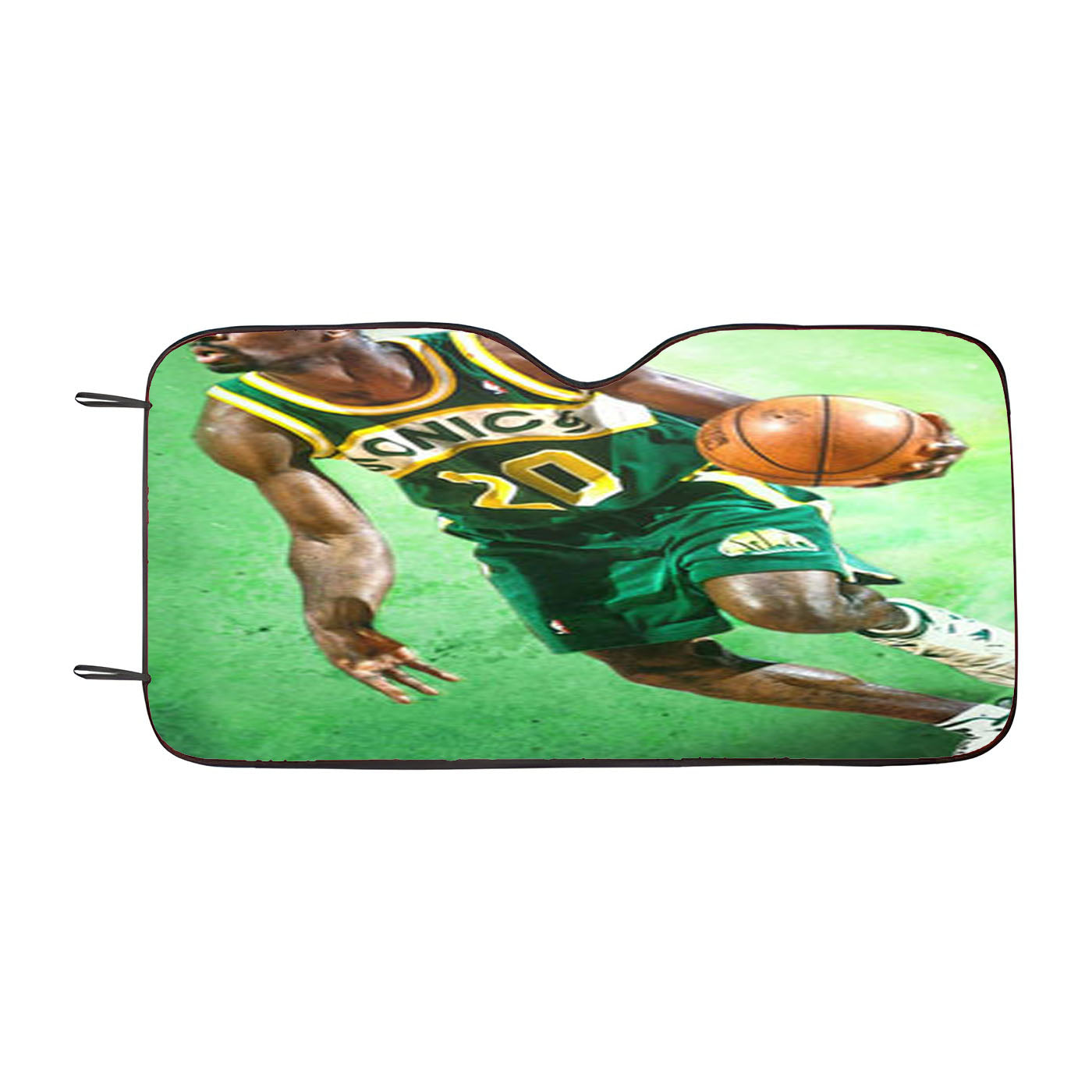 Seattle Sonics Basketball Player Car Auto Sun Shade Windshield Cover