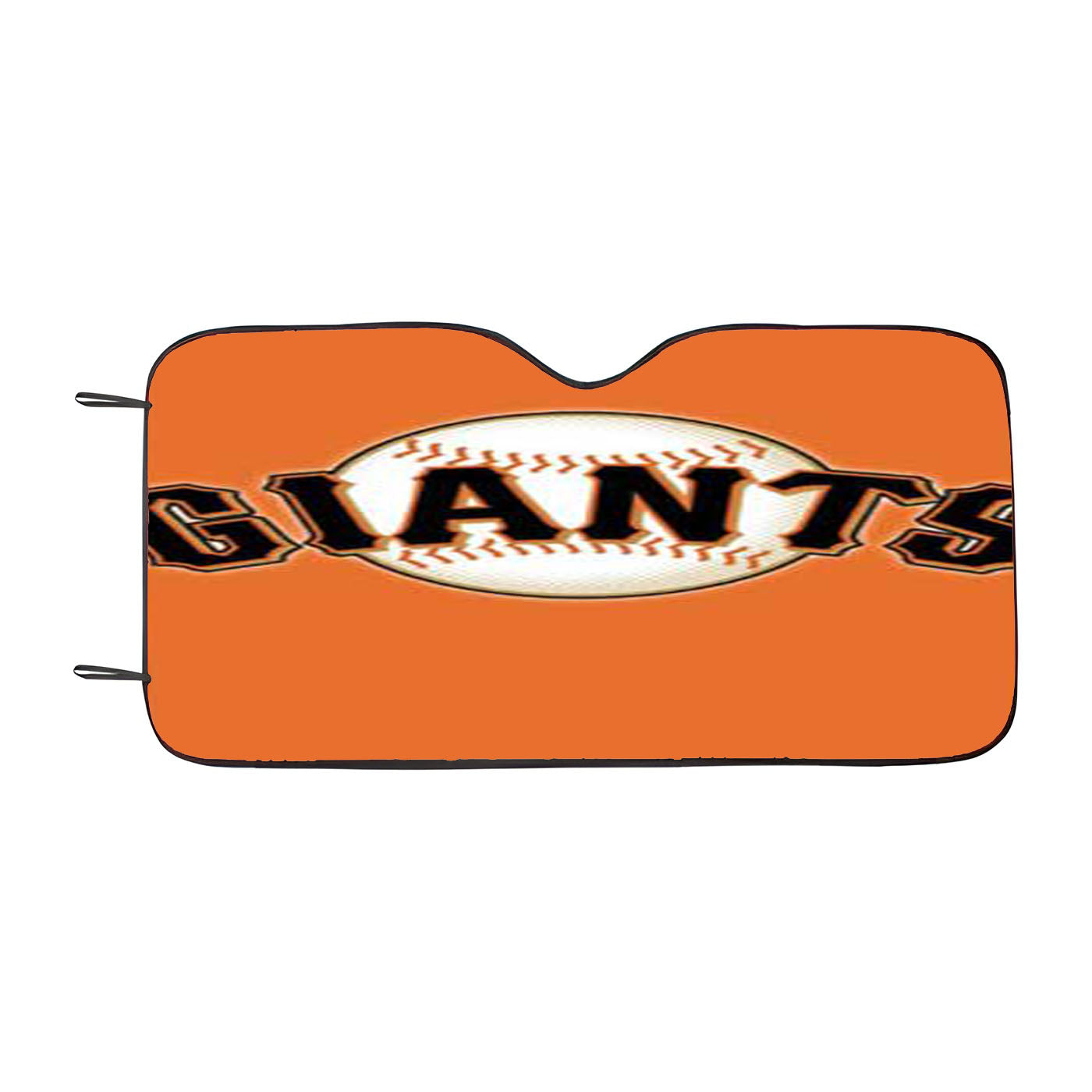 Sf Giants Logo On Orange Car Auto Sun Shade Windshield Cover