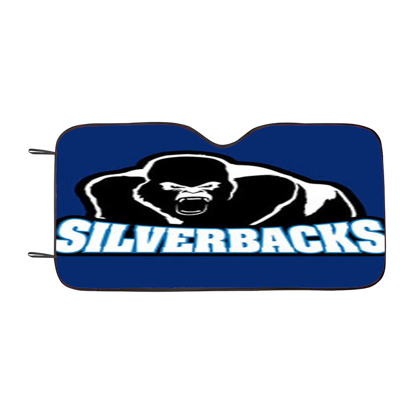 Silverback Baseball Logo Blue Car Auto Sun Shade Windshield Cover
