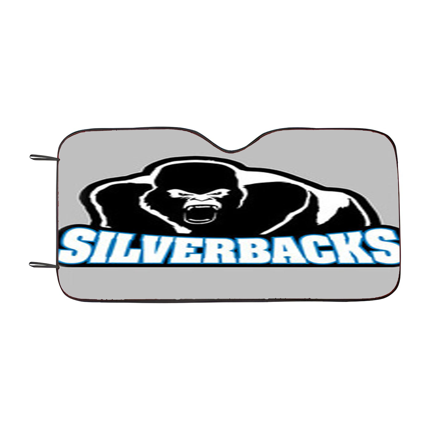 Silverback Baseball Logo Gray Car Auto Sun Shade Windshield Cover
