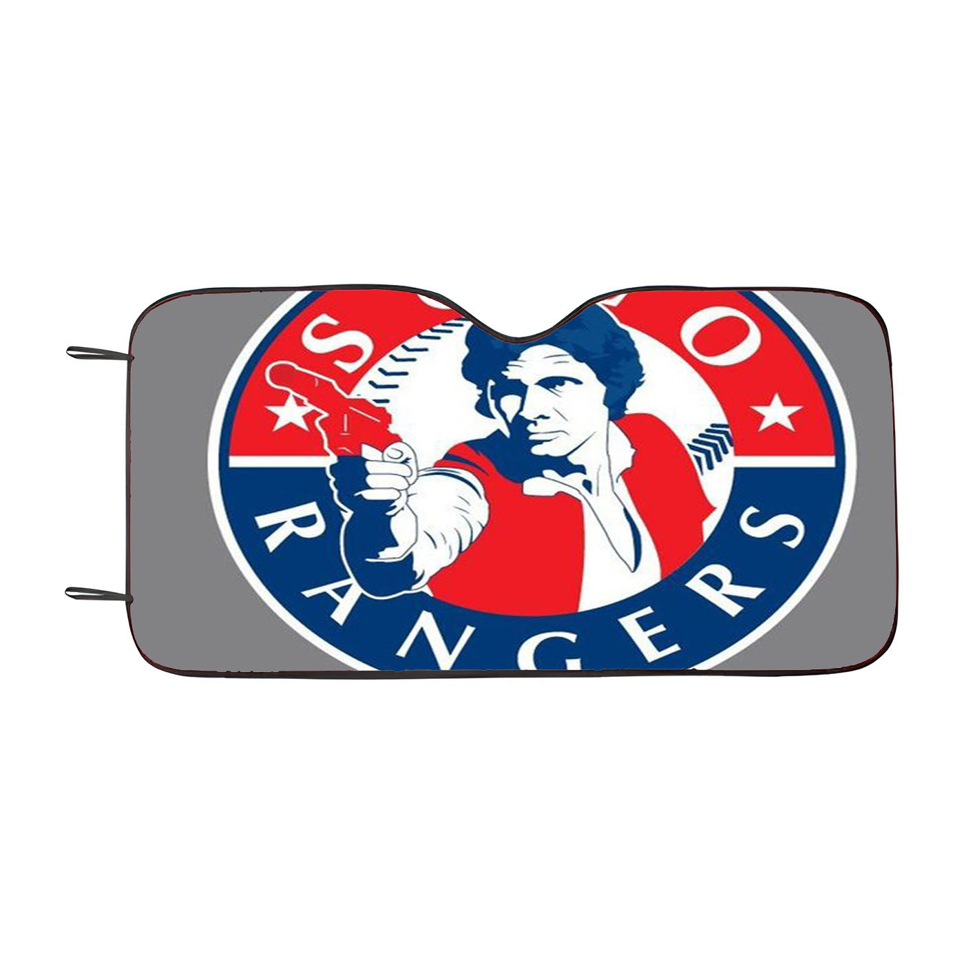 Solo Texas Rangers Car Auto Sun Shade Windshield Cover