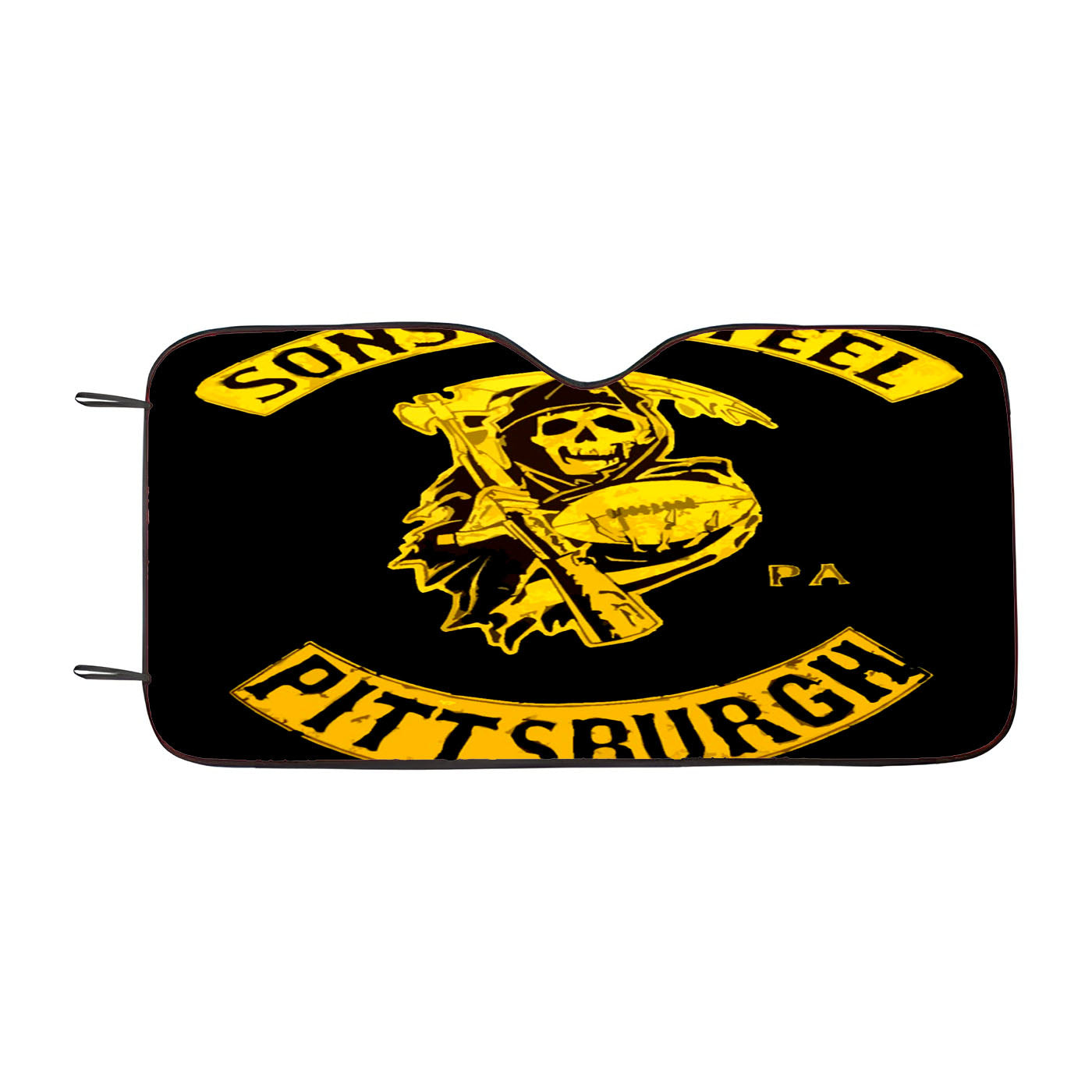 Sons Of Steel Pittsburgh Soa Parody Logo Car Auto Sun Shade Windshield Cover