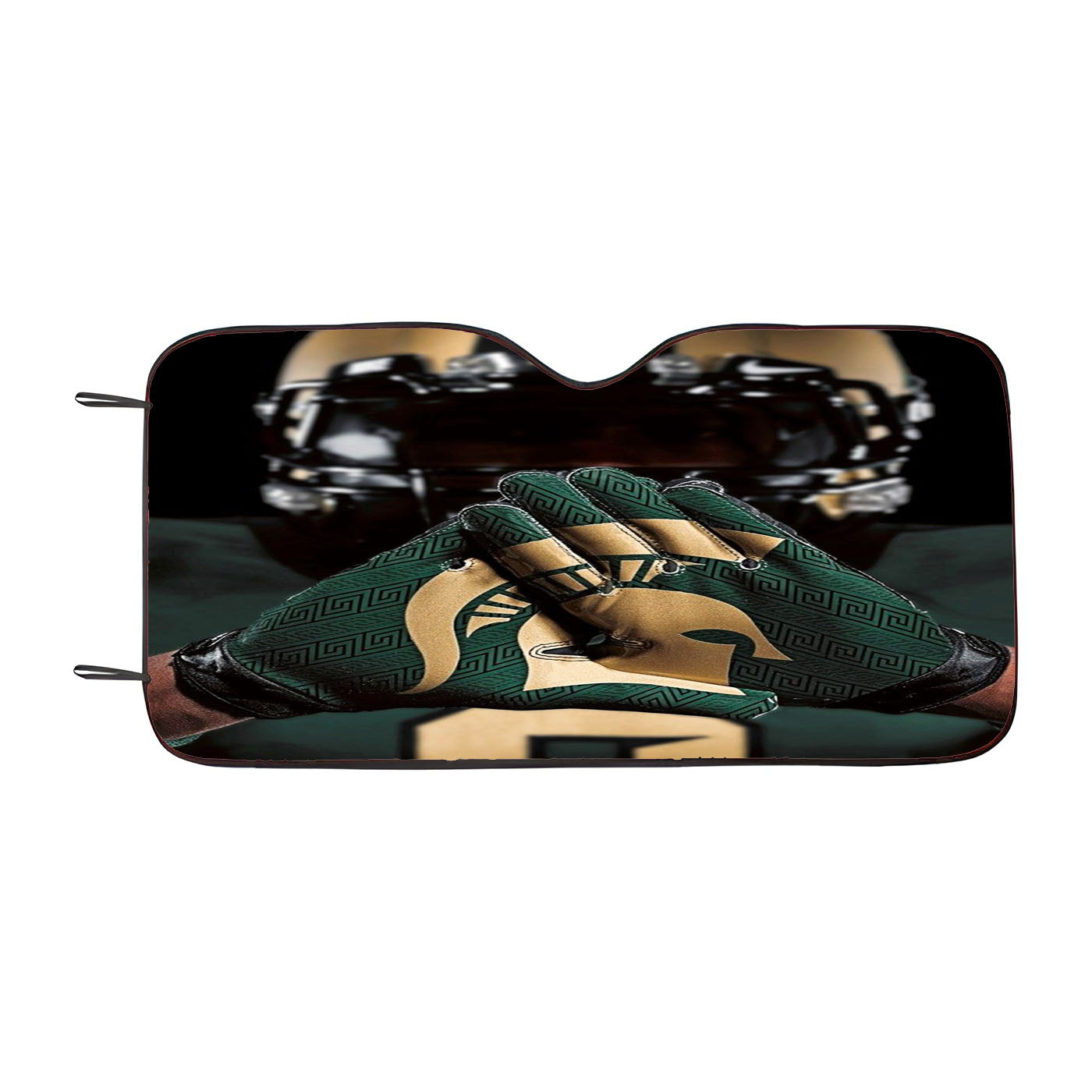 Spartan Football From Michigan Car Auto Sun Shade Windshield Cover