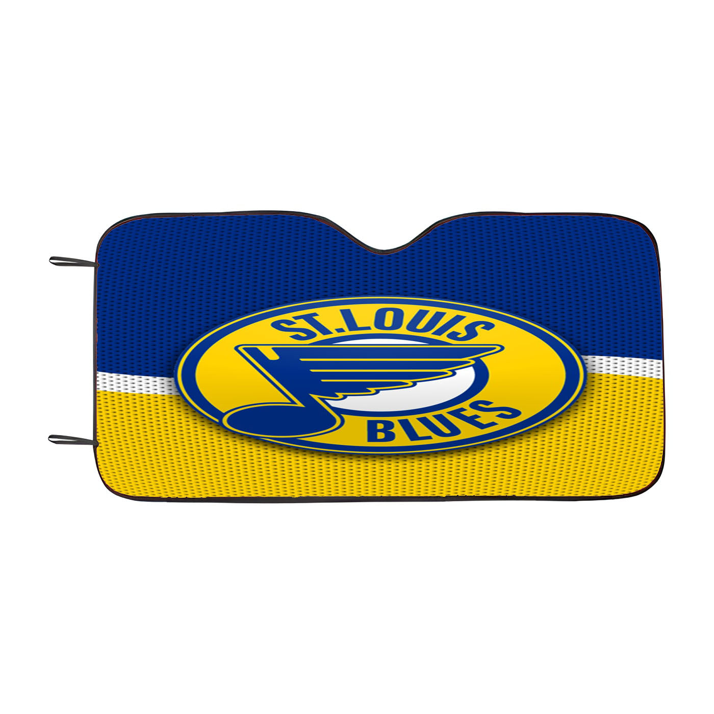 St Louis Logo Blue Yellow Jersey Car Auto Sun Shade Windshield Cover