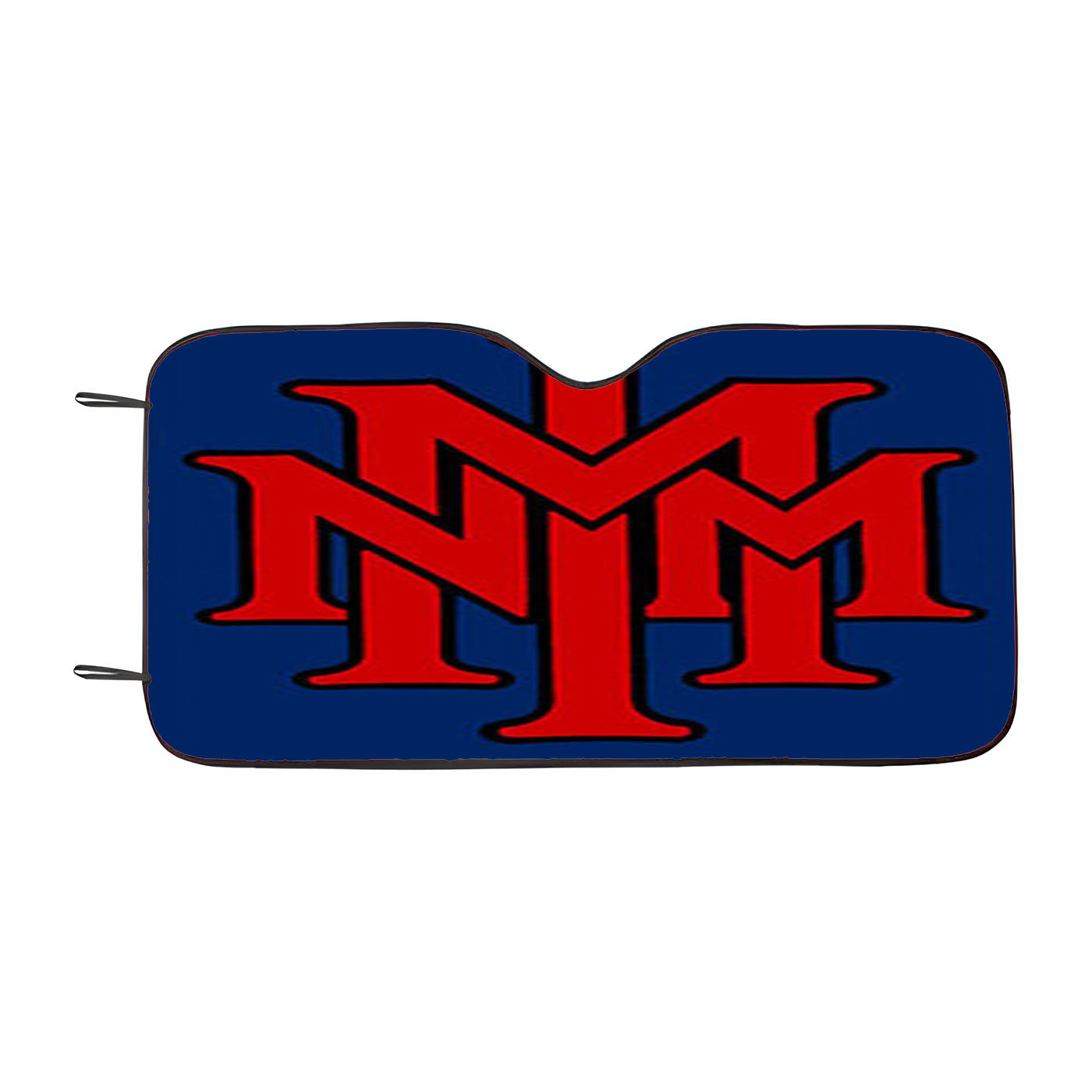 Stackednmmi Baseball Logo Blue Car Auto Sun Shade Windshield Cover