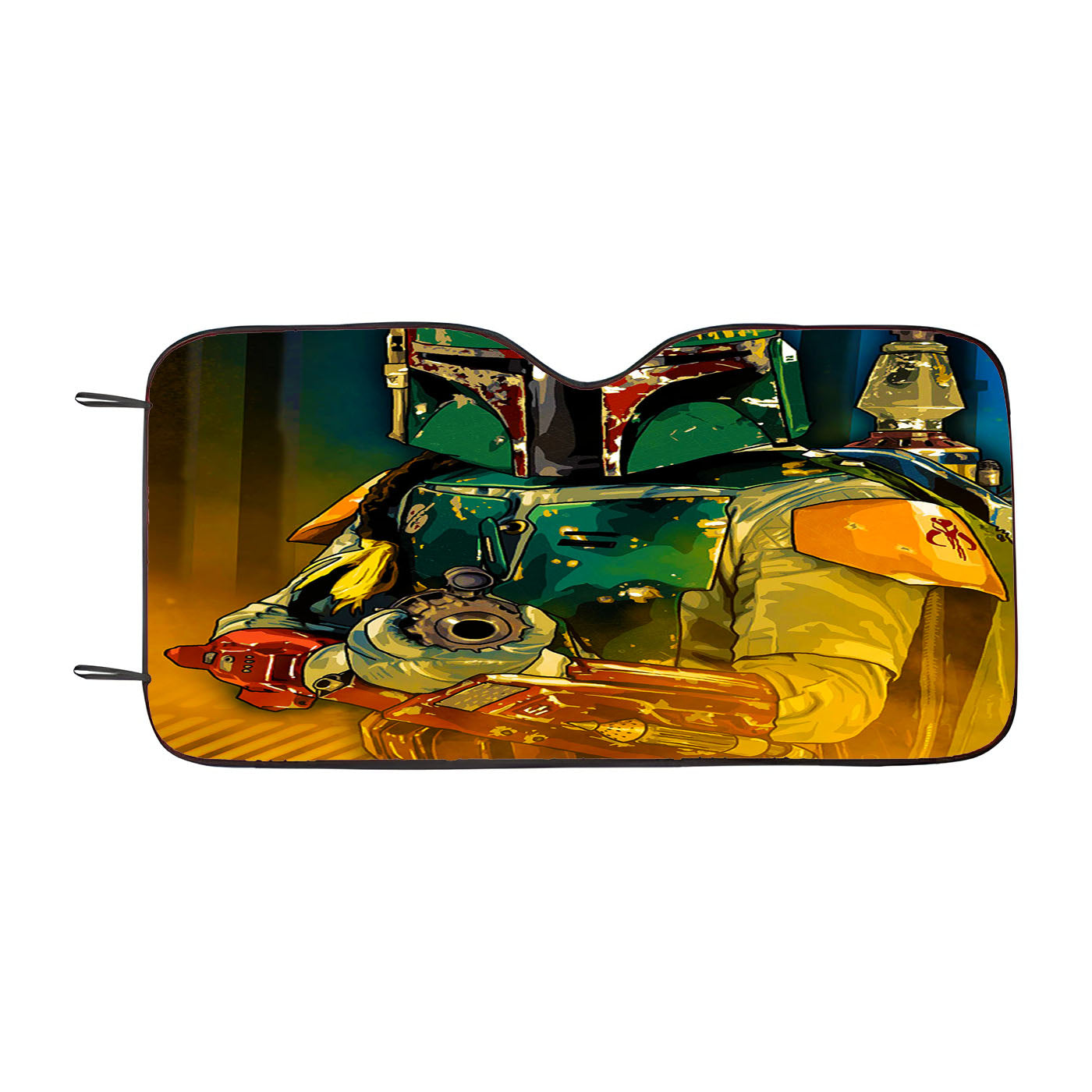 Star Wars Boba Fett Guard Car Auto Sun Shade Windshield Cover