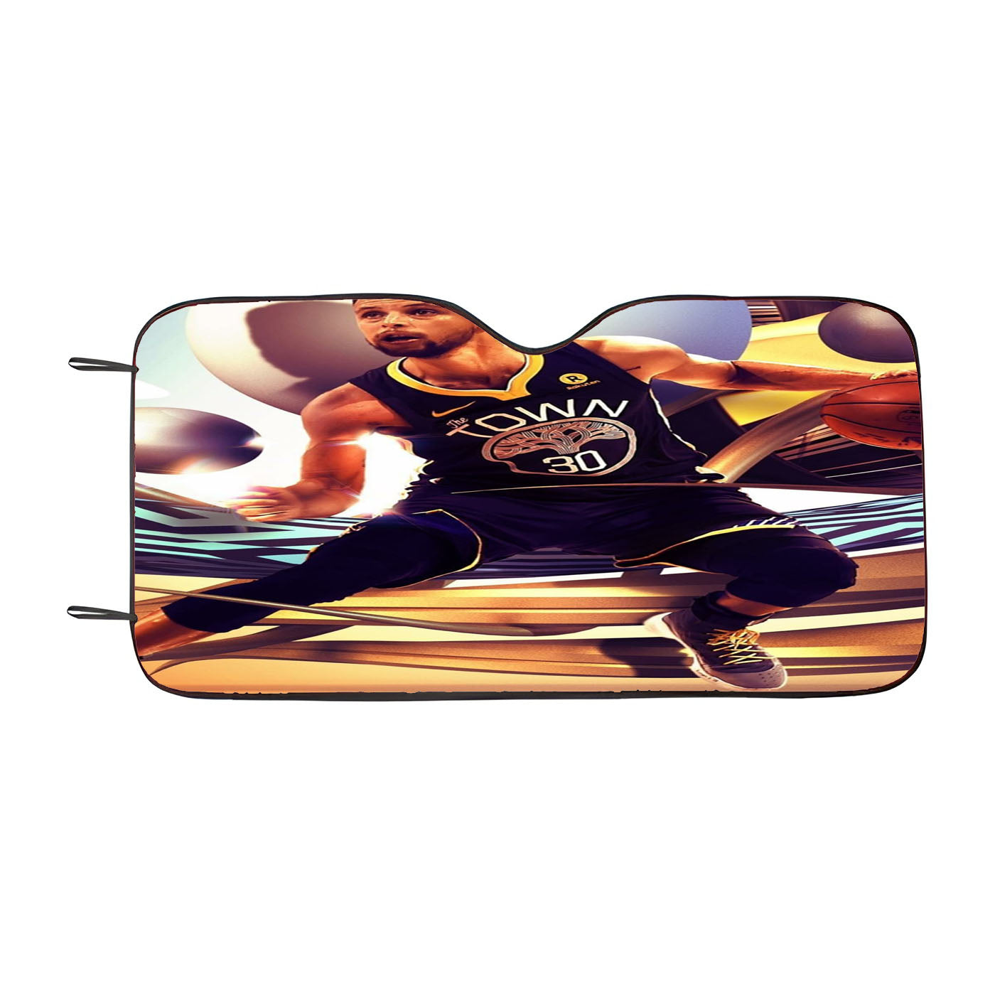 Stephen Curry Dunk Basketball Player Car Auto Sun Shade Windshield Cover