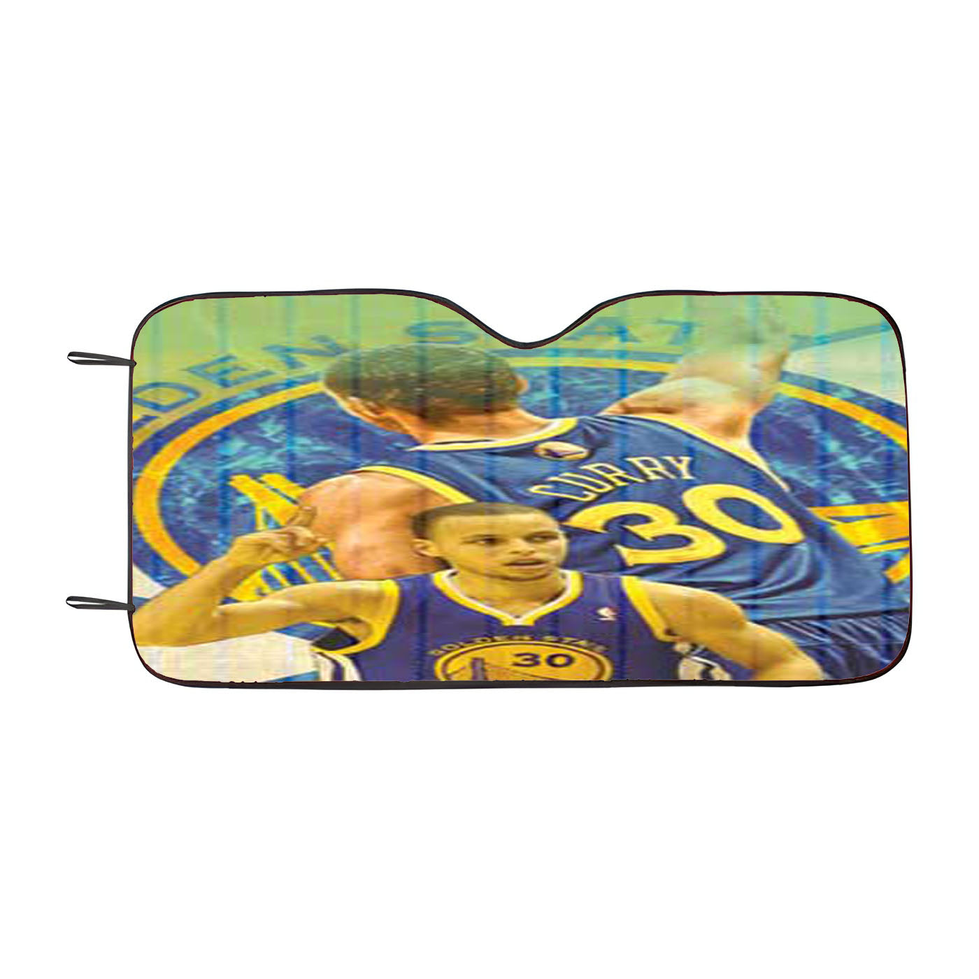 Stephen Curry Pinstripes Overlap Car Auto Sun Shade Windshield Cover