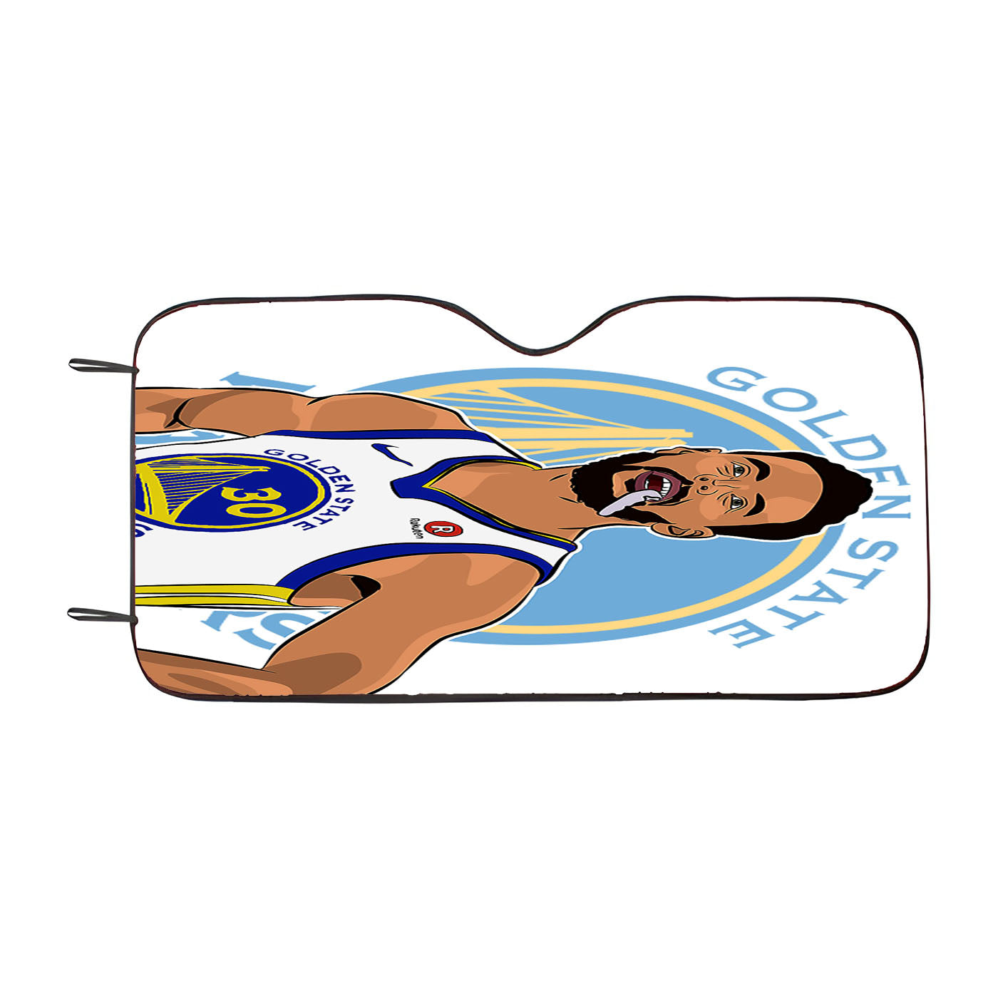 Stephen Curry Warriors Illustration Car Auto Sun Shade Windshield Cover
