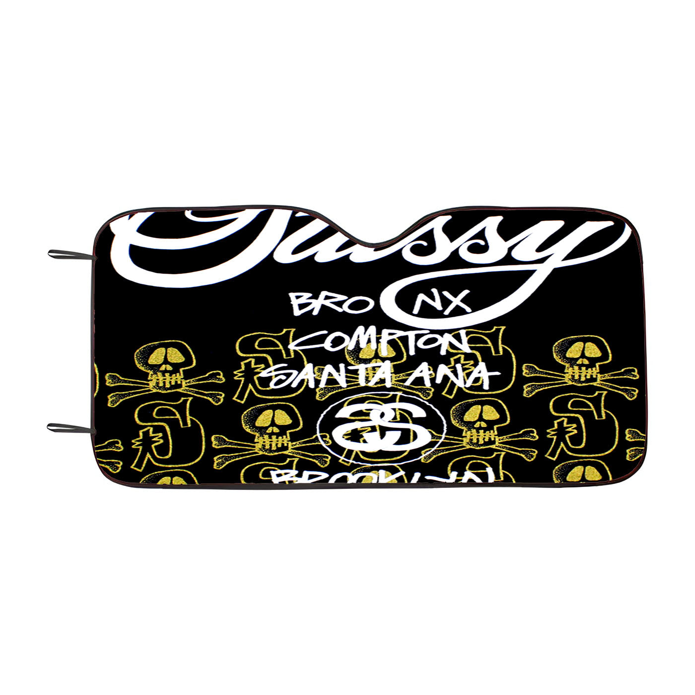 Stussy Skulls Pattern Car Auto Sun Shade Windshield Cover
