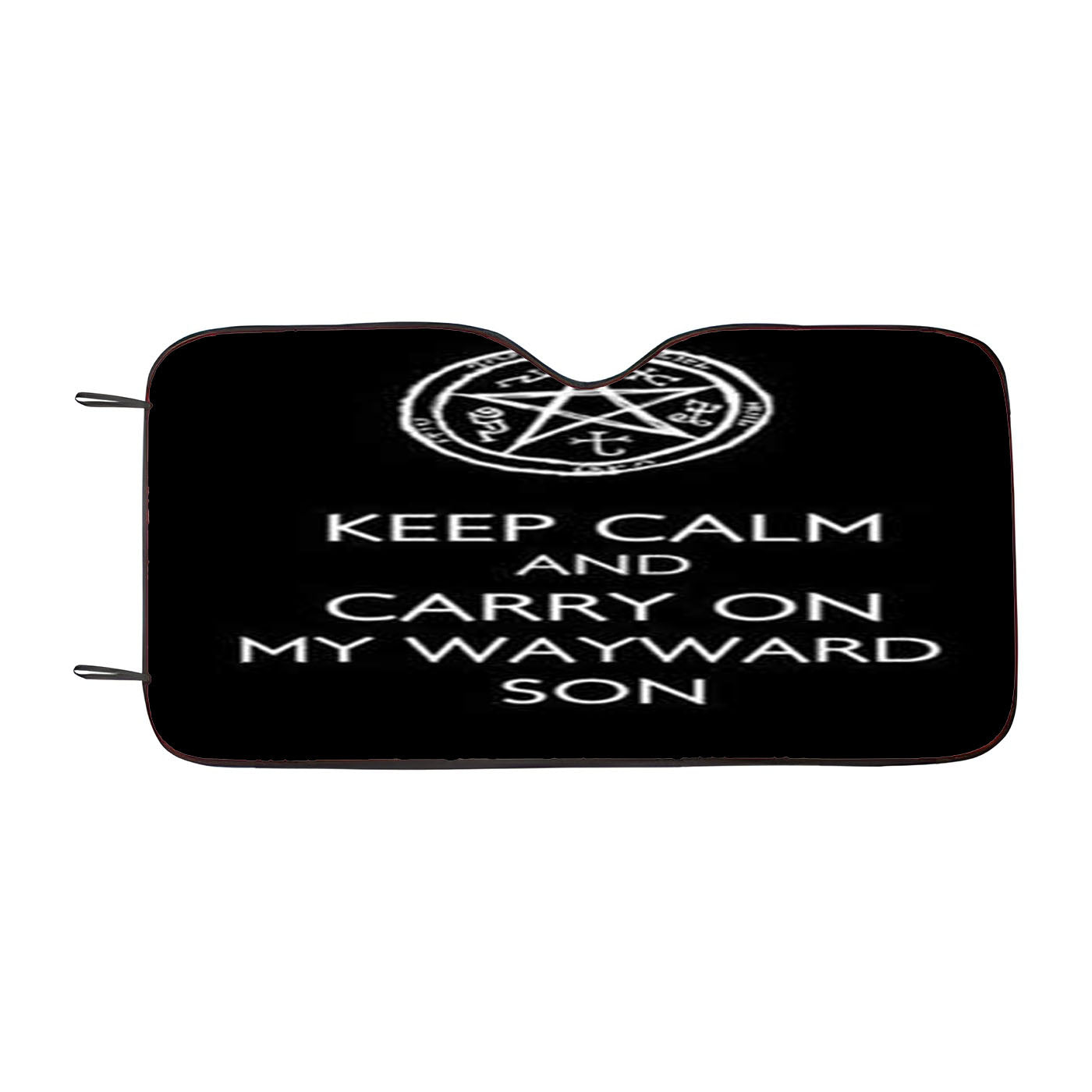 Supernatural Keep Calm Wayward Son Car Auto Sun Shade Windshield Cover