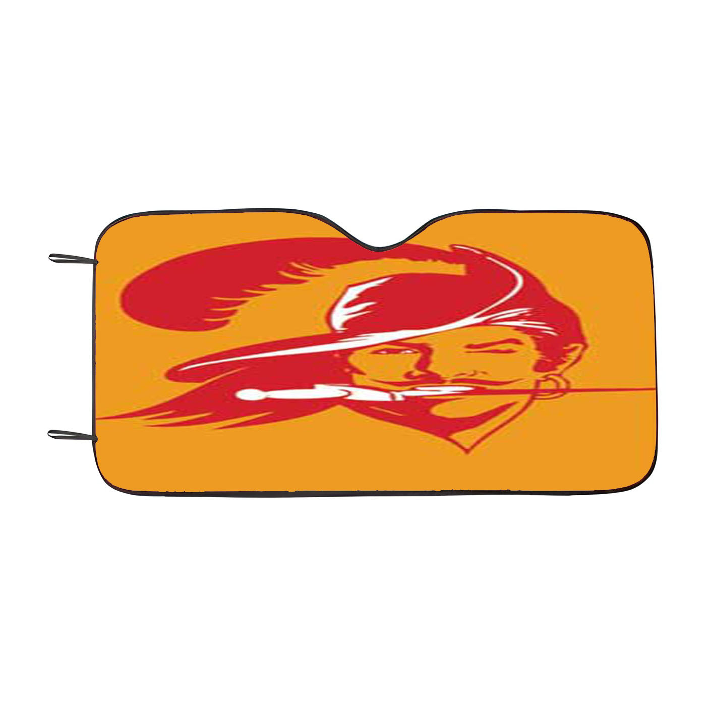 Tampa Bay Bucs Logo On Orange Car Auto Sun Shade Windshield Cover