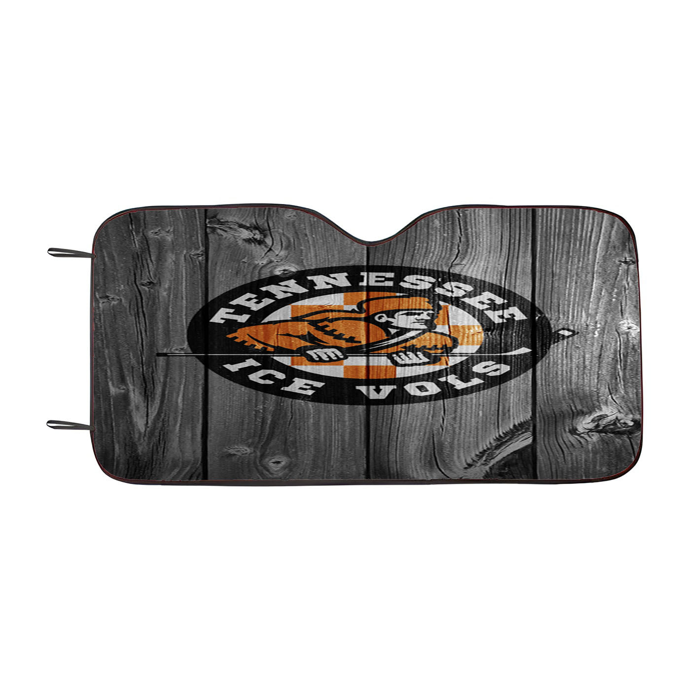 Tennessee Ice Vols Nhl Logo Dark Wood Wallpaper Car Auto Sun Shade Windshield Cover