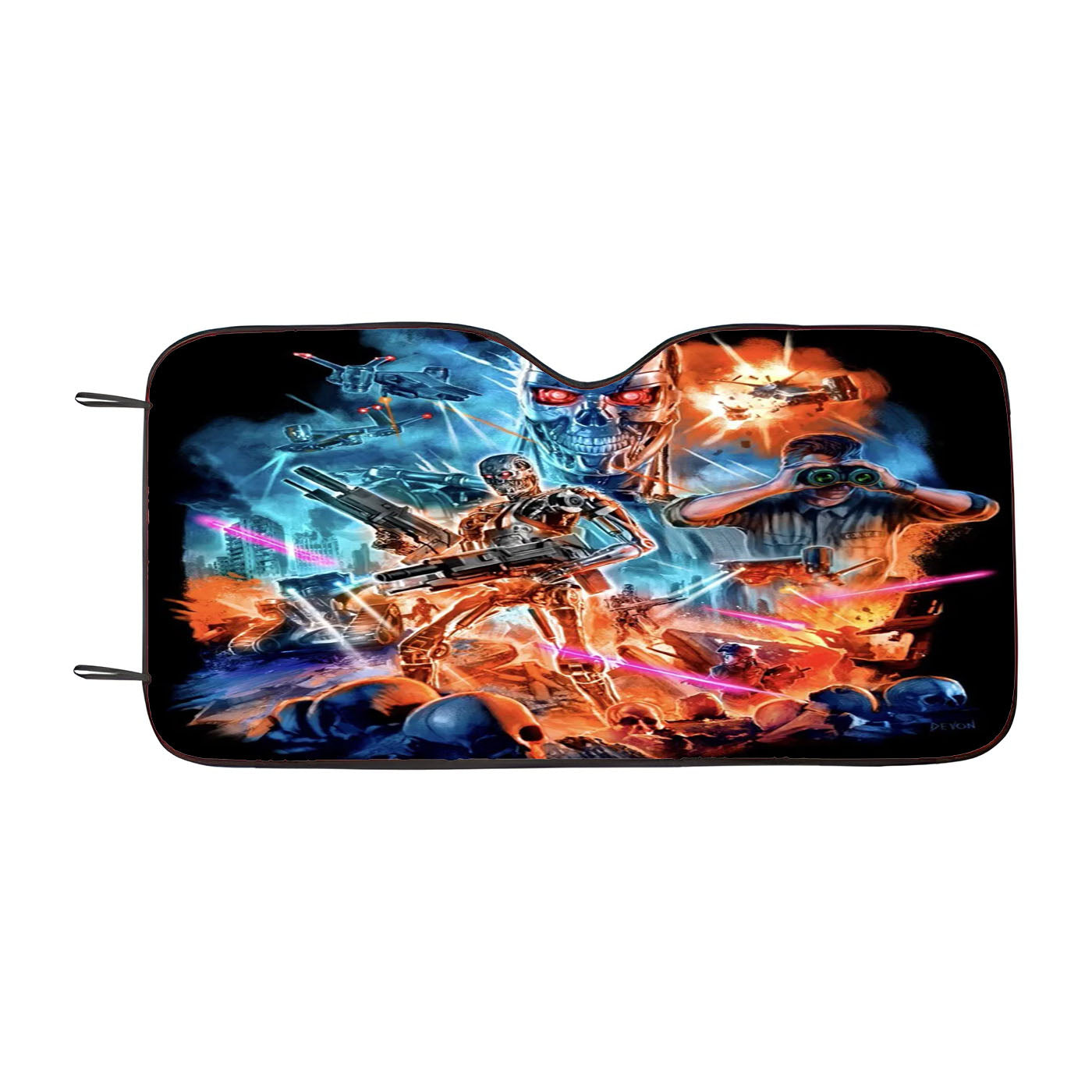 Terminator 2 Los Angeles 2029 Ad Poster Movie Car Auto Sun Shade Windshield Cover