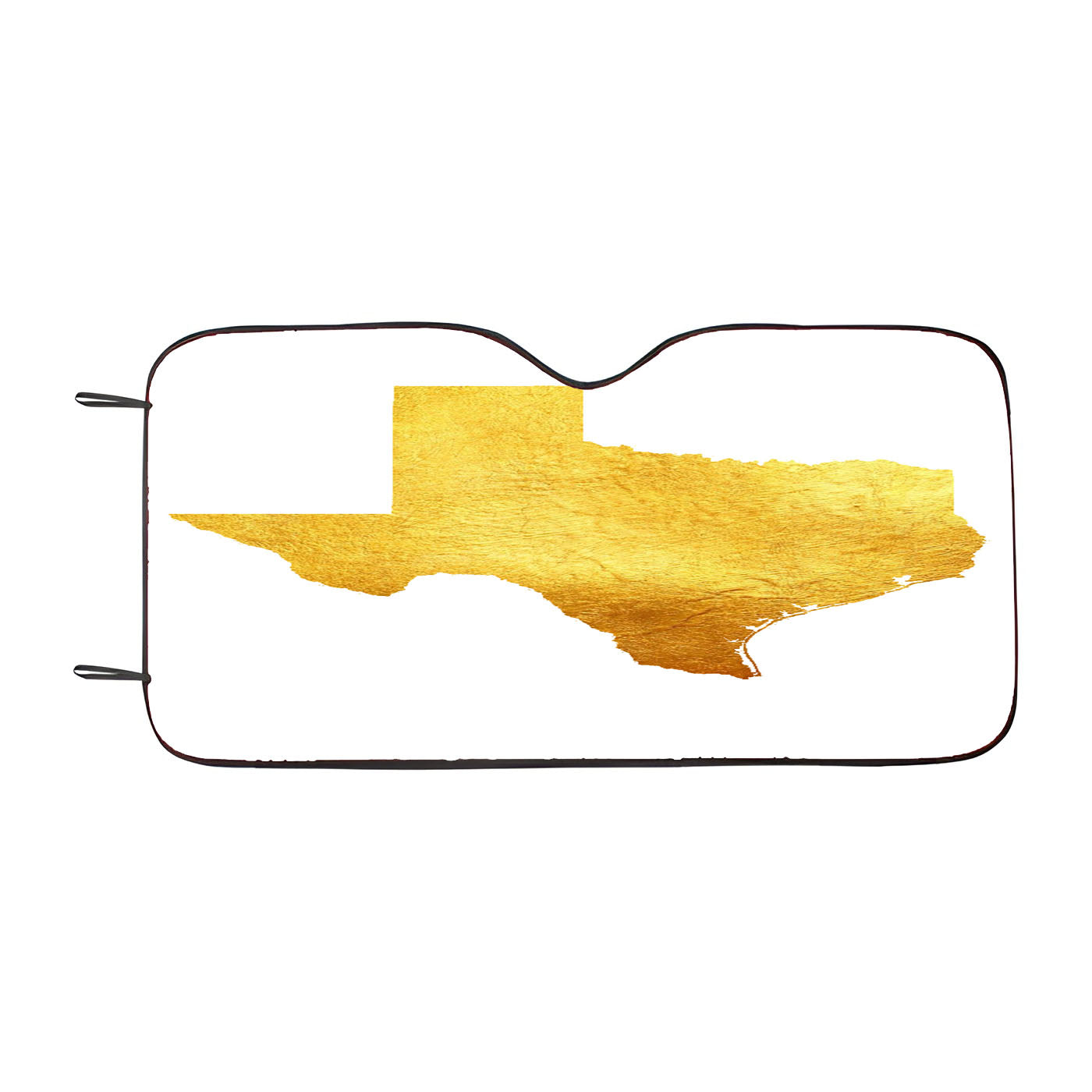 Texas Golden State Map Car Auto Sun Shade Windshield Cover