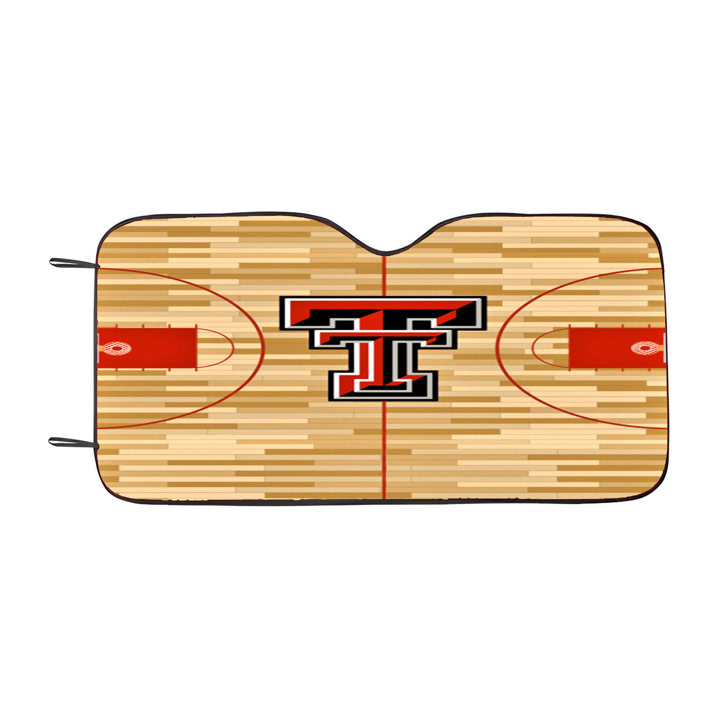 Texas Tech Red Raiders Basketball Team Court Car Auto Sun Shade Windshield Cover