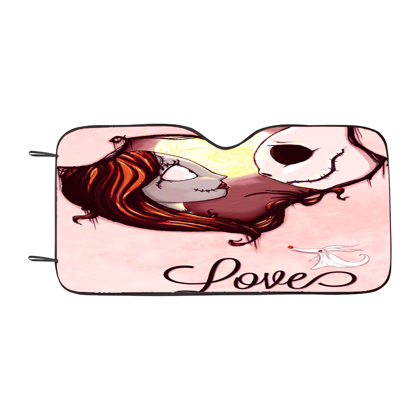 The Nightmare Before Christmas Pink Marble Car Auto Sun Shade Windshield Cover