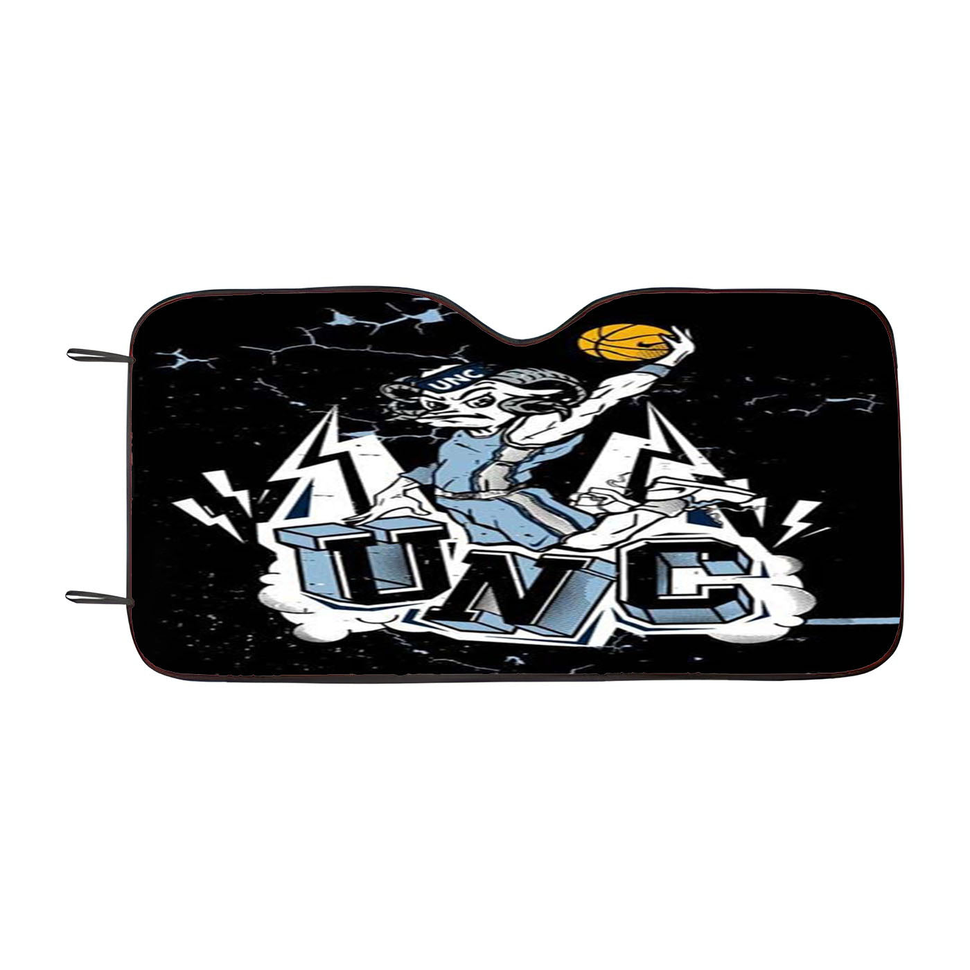The North Carolina Tar Heels Basketball Car Auto Sun Shade Windshield Cover