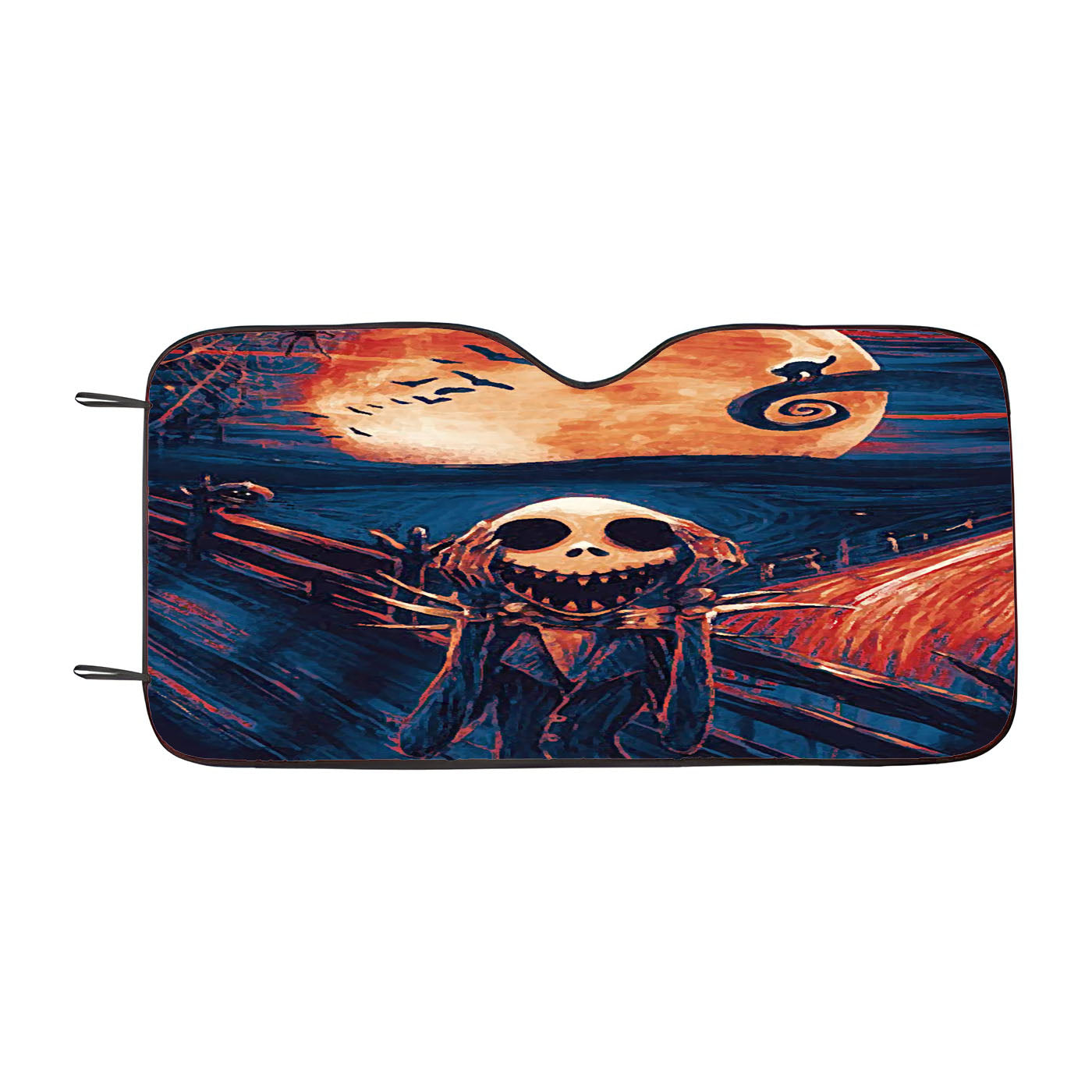 The Scream Nightmare Before Christmas Car Auto Sun Shade Windshield Cover