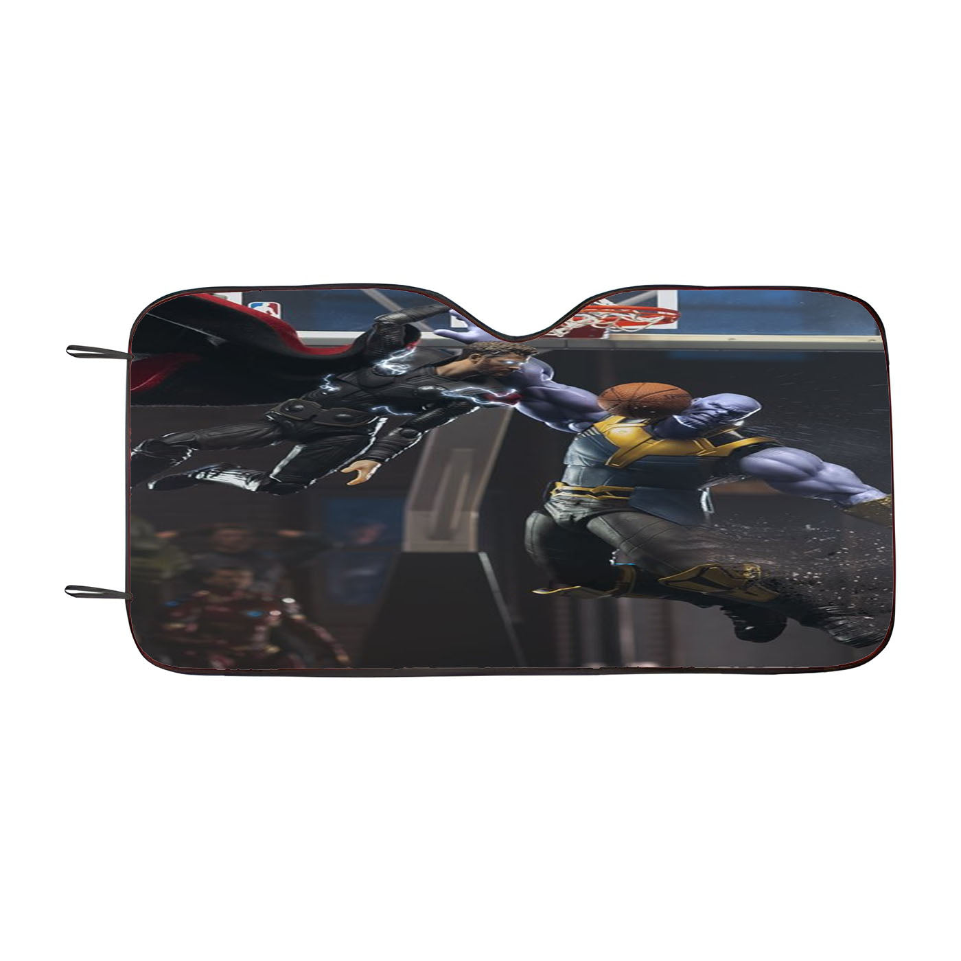 Thor Thanos 1 On 1 Basketball Car Auto Sun Shade Windshield Cover
