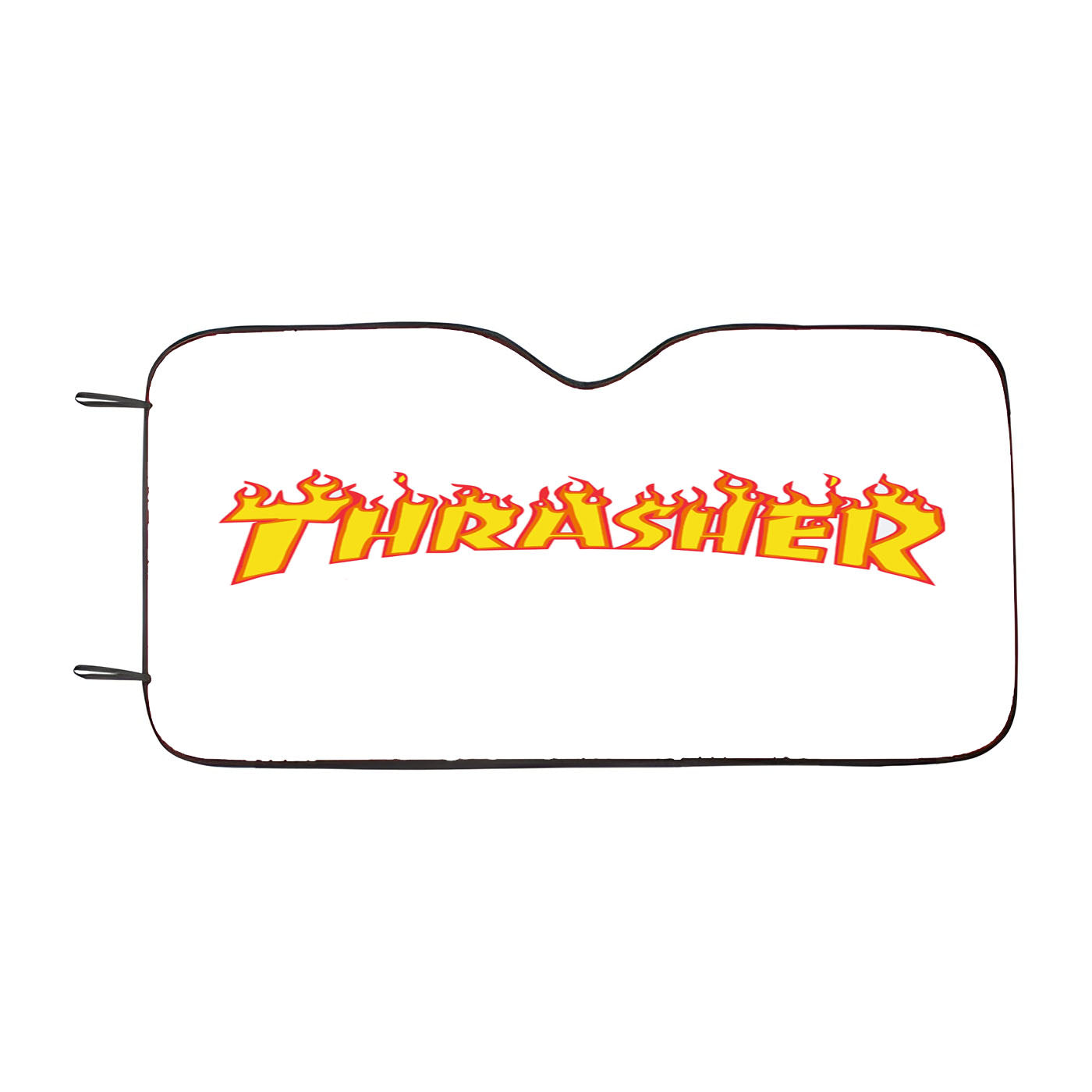 Thrasher White Car Auto Sun Shade Windshield Cover