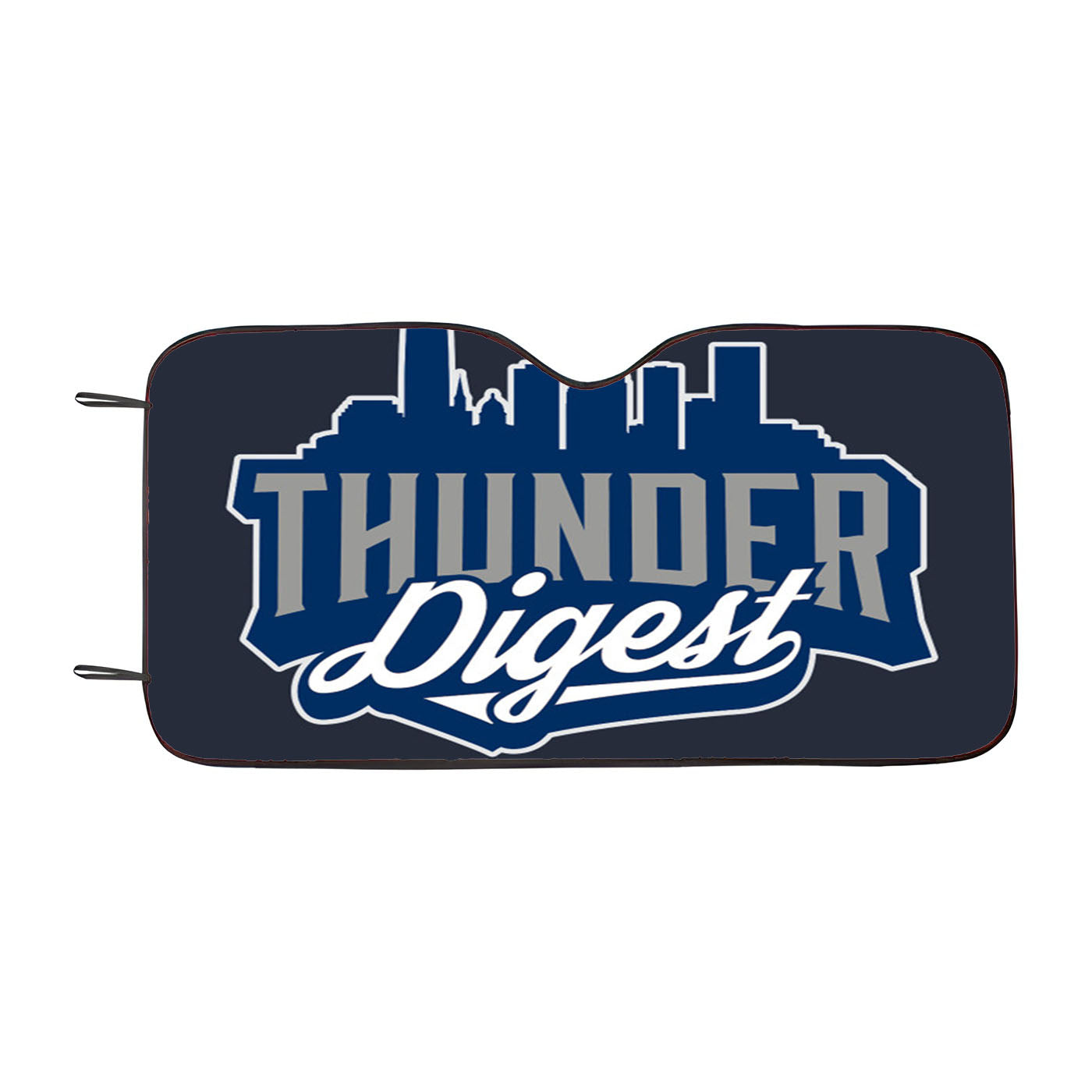 Thunder Digest Oklahoma City Hunder Car Auto Sun Shade Windshield Cover