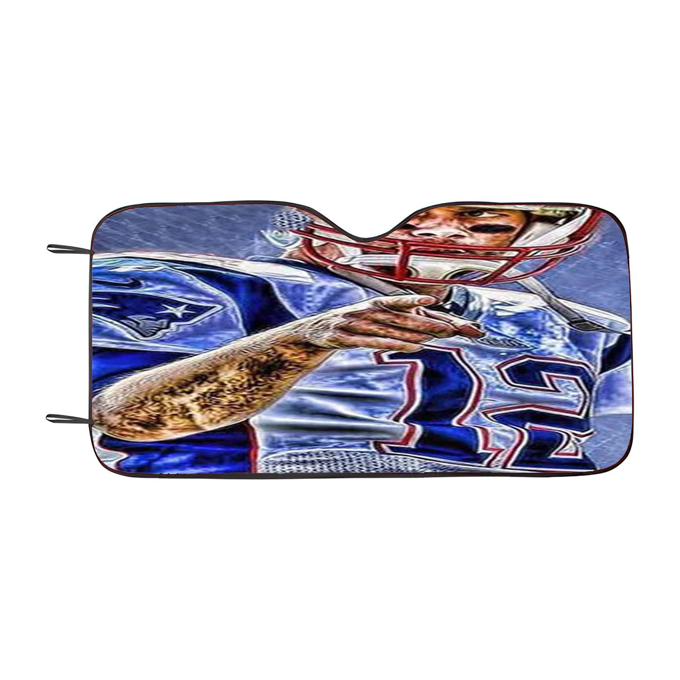 Tom Brady New England Patriots Nfl 4 Car Auto Sun Shade Windshield Cover