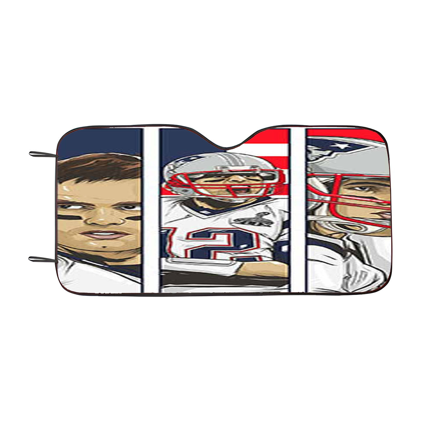 Tom Brady Patriots Nfl Car Auto Sun Shade Windshield Cover